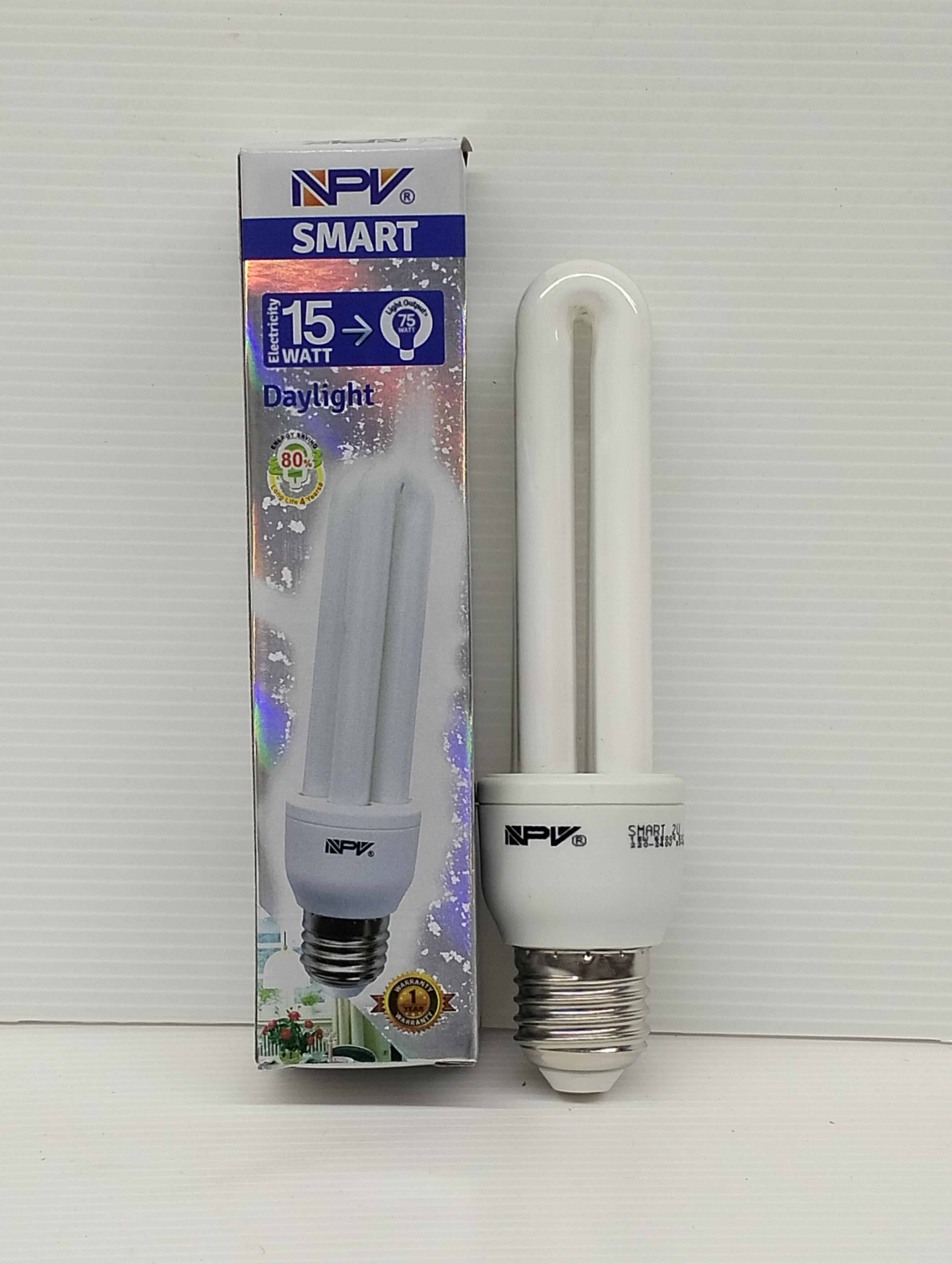 หลอดตะเกียบ เกลียว 15W NPV - ระบบไฟฟ้าและระบบน้ำ ราคา 79 บาท