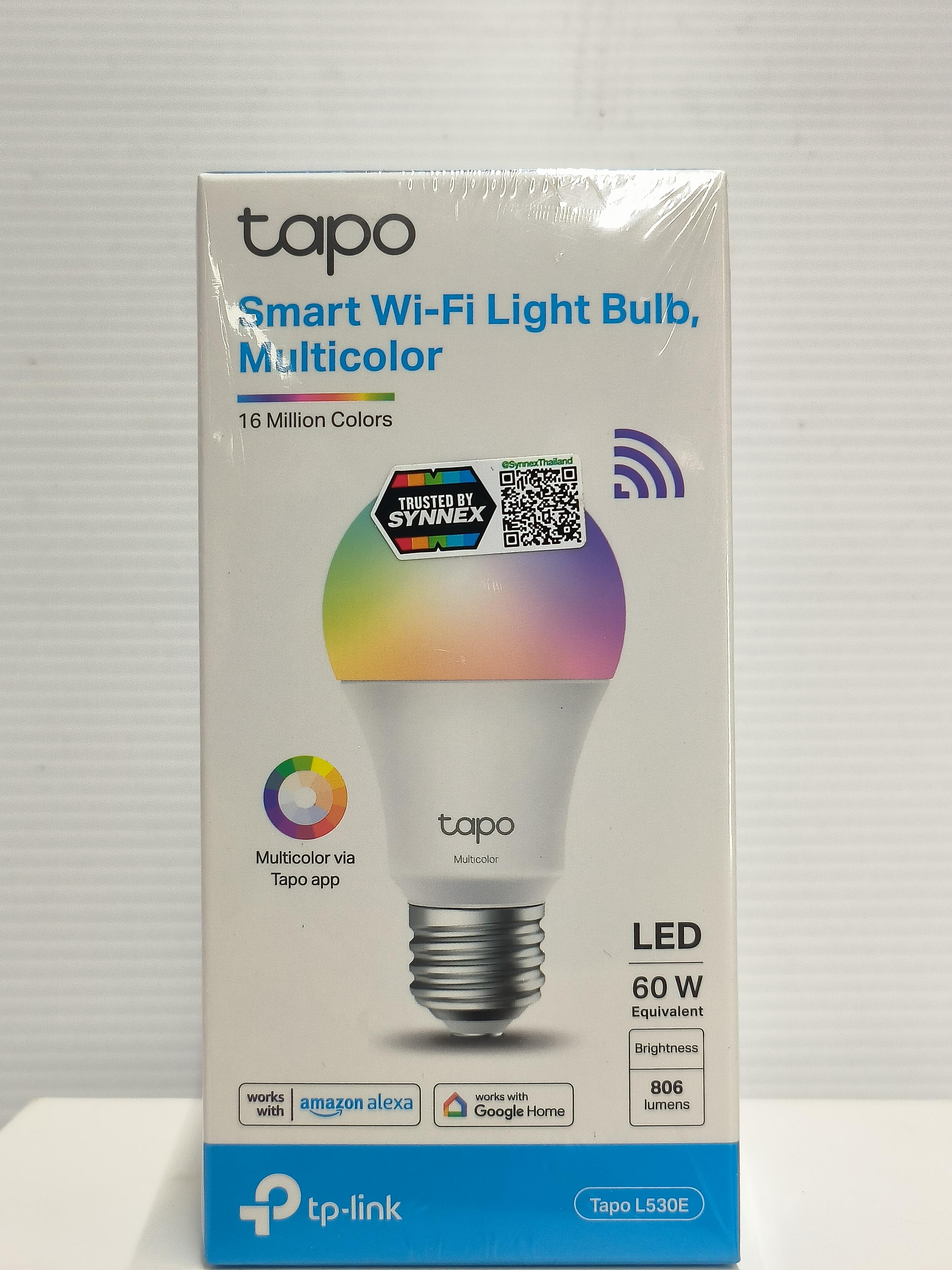 TP LINK หลอดไฟอัจฉริยะ TAPO L530E LED Color Smart Bulb แบรนด์ TP LINK - ระบบไฟฟ้าและระบบน้ำ ราคา 259 บาท