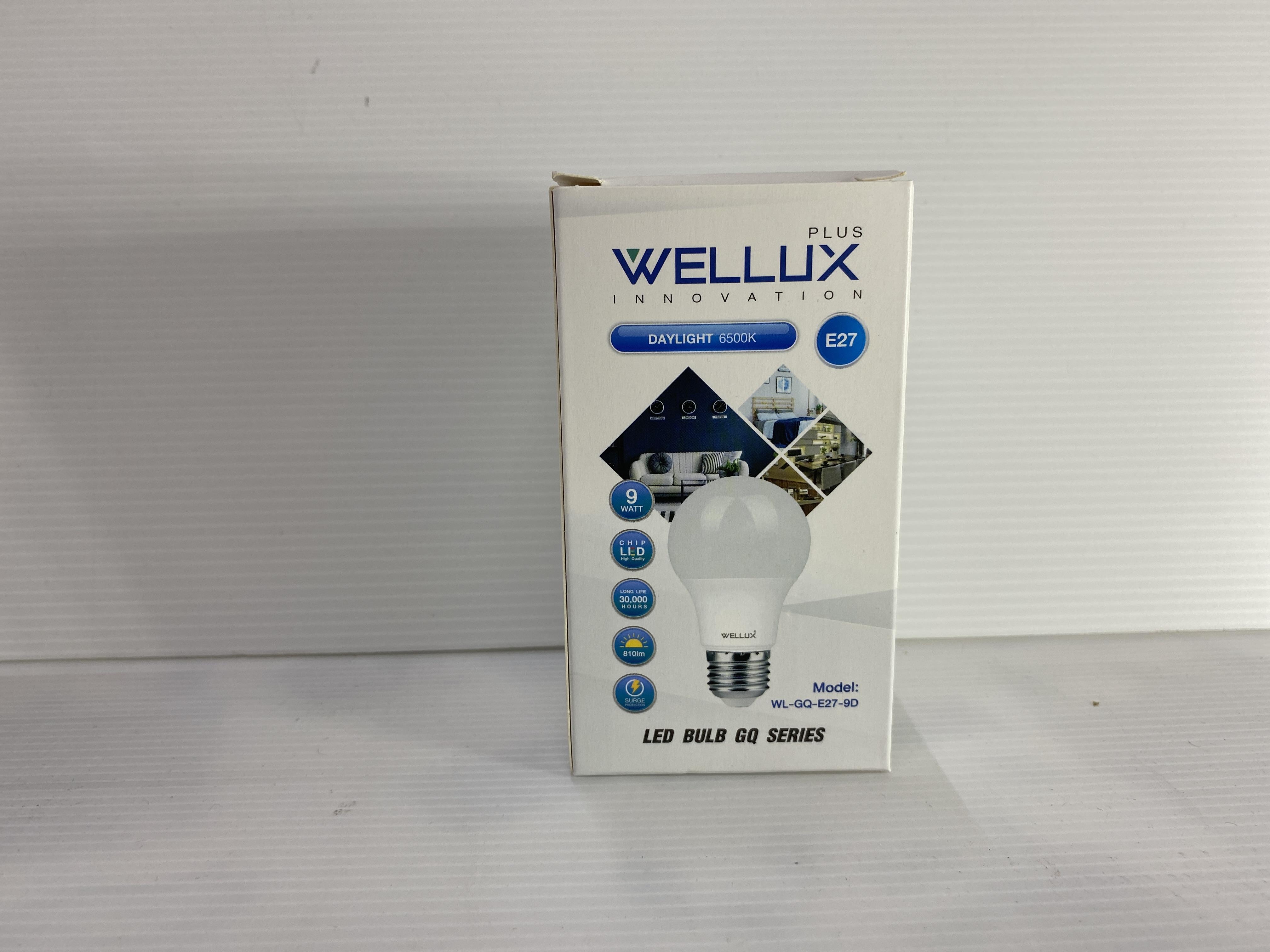 WELLUX WL-Bulb GQ Series 9 วัตต์ E27 แสงขาว แบรนด์ เวลลักซ์ - ระบบไฟฟ้าและระบบน้ำ ราคา 42 บาท