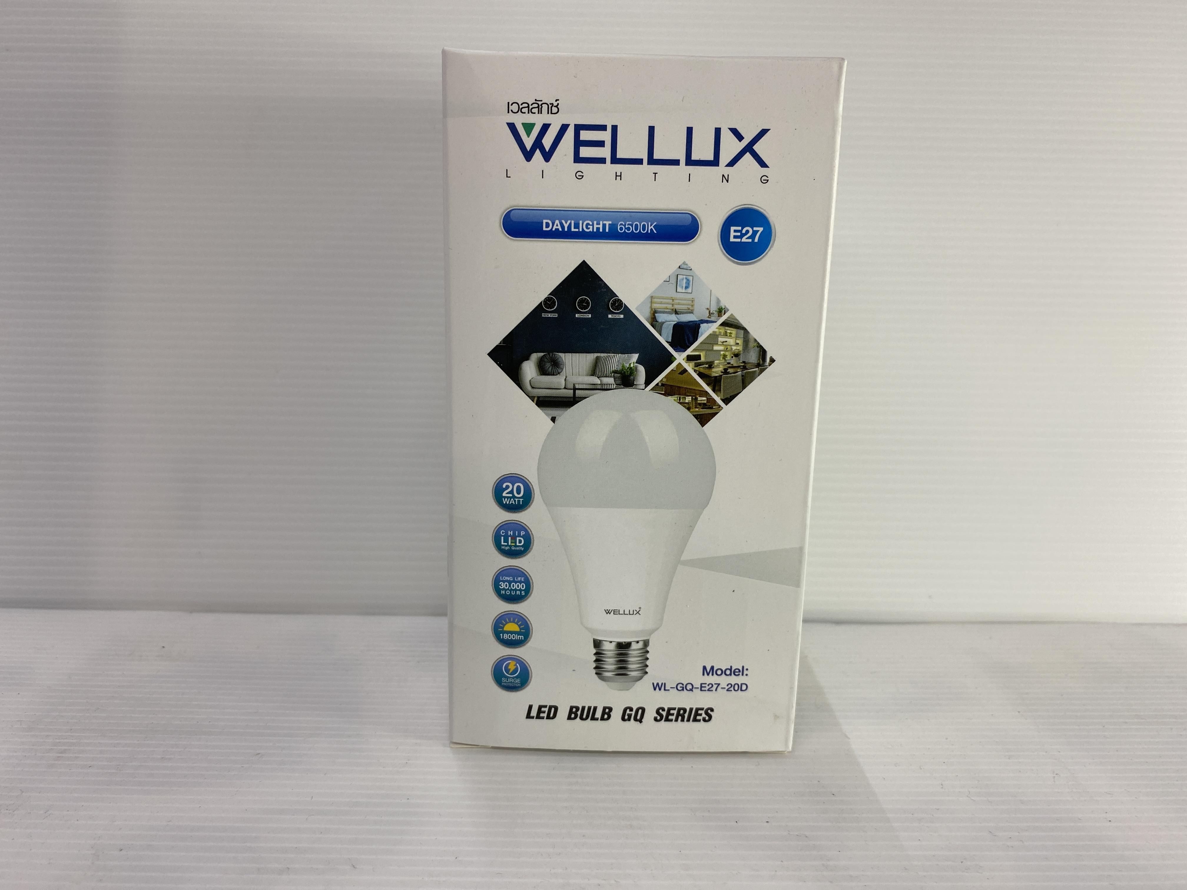WELLUX WL-Bulb GQ Series 20 วัตต์ E27 แสงขาว แบรนด์ เวลลักซ์ - ระบบไฟฟ้าและระบบน้ำ ราคา 69 บาท