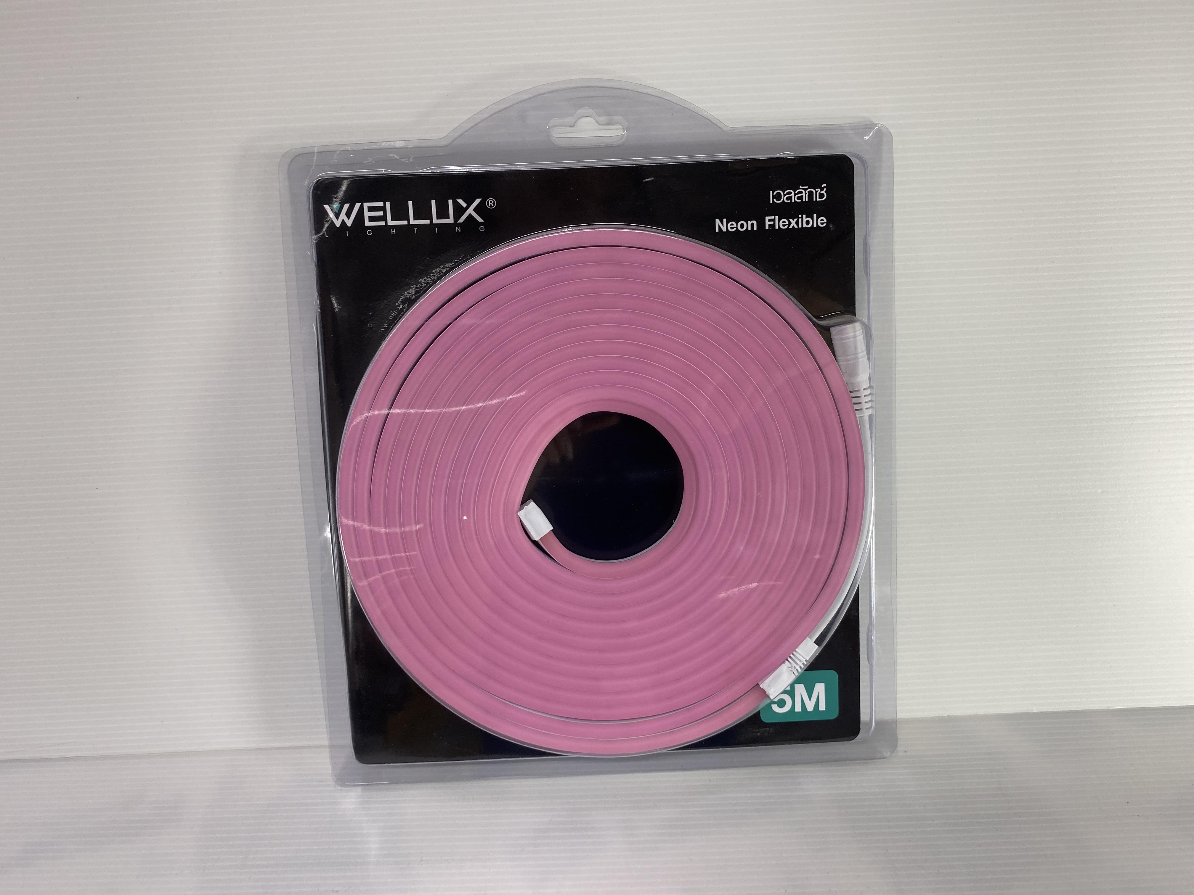 WELLUX นีออนเฟล็ก NF-12V 5 เมตร Pink