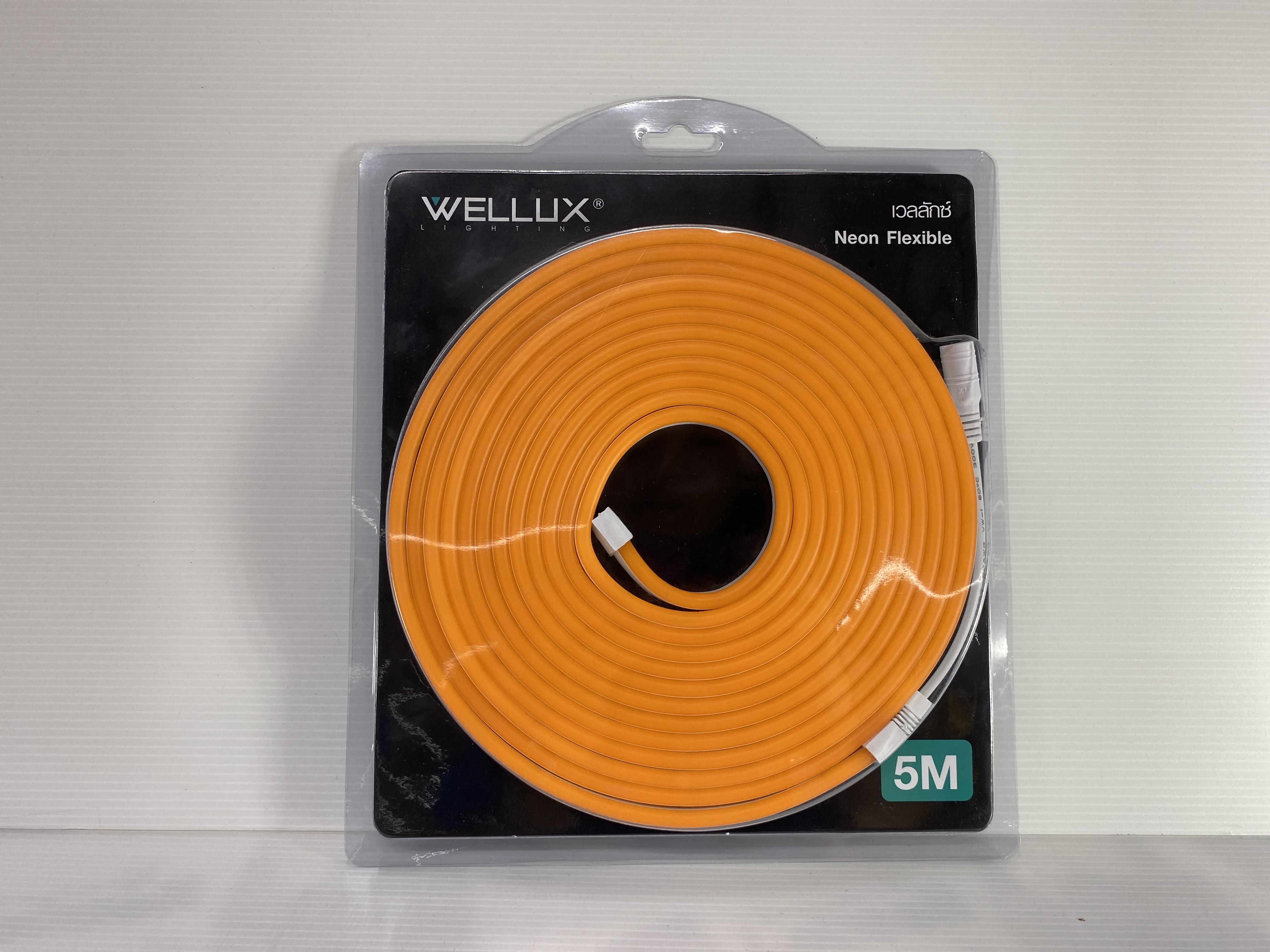 WELLUX นีออนเฟล็ก NF-12V 5 เมตร Yellow