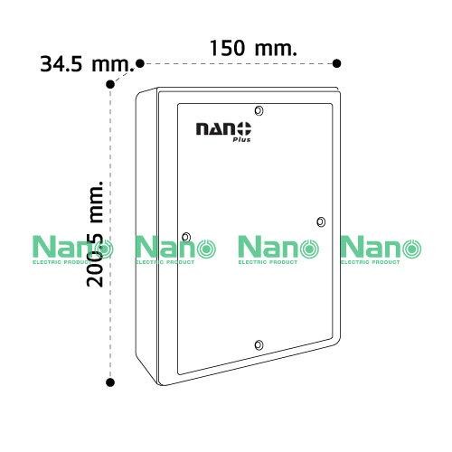 NANO แผงไฟฟ้าพลาสติก 302W-NNP (150*200.5*34.5mm.) ขาว(40/ลัง) - ภาพที่ 5