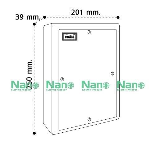 NANO แผงไฟฟ้าพลาสติก 303W-NNP (201*250*39mm.) ขาว(40/ลัง) - ภาพที่ 8