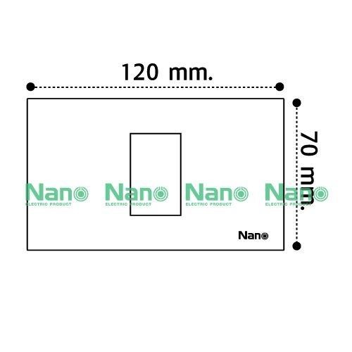 NANO แผงหน้ากากขอบเหลี่ยม NANO-400-1 (1ช่อง) (2*4) ขาว(80/ลัง) - ภาพที่ 4
