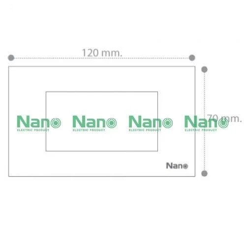 NANO แผงหน้ากากขอบเหลี่ยม NANO-400-3B (3ช่อง) (2*4) ดำ(80/ลัง) - ภาพที่ 4