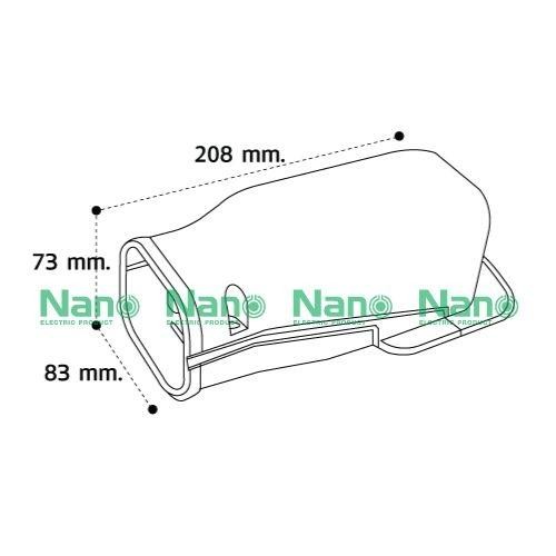 NANO ฝาครอบรางแอร์ AW75 (83*208*73mm.) ครีม(20/ลัง) - ภาพที่ 10