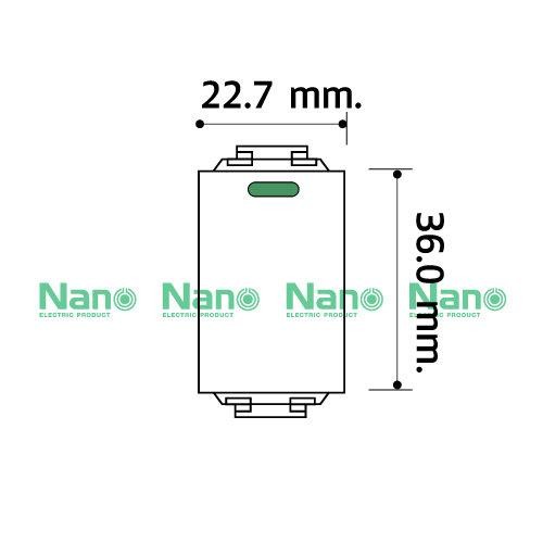 NANO สวิทซ์เมจิก 1ทางมีพายน้ำ NN-SW101B (1ช่อง) 16A.250V.ดำ(200/ลัง) - ภาพที่ 8