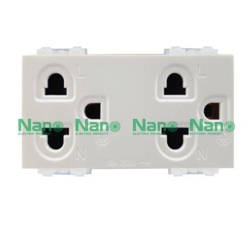 NANO เต้ารับคู่ 3ช่อง+กราวน์ NN-P601 16A 250V ขาว (200/ลัง) - ภาพที่ 8