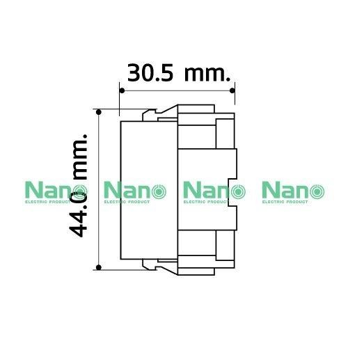 NANO เต้ารับคู่+กราวน์+ม่านนิรภัย NN-P602 16A 250V ขาว (200/ลัง) - ภาพที่ 7