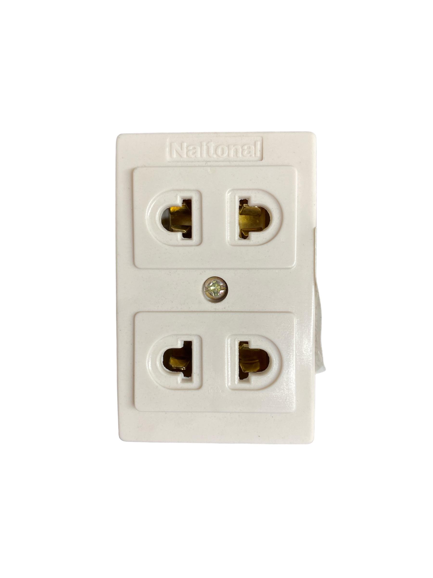 NAITONAL ปลั๊กลอย 2 ตา - ระบบไฟฟ้าและระบบน้ำ ราคา 25 บาท
