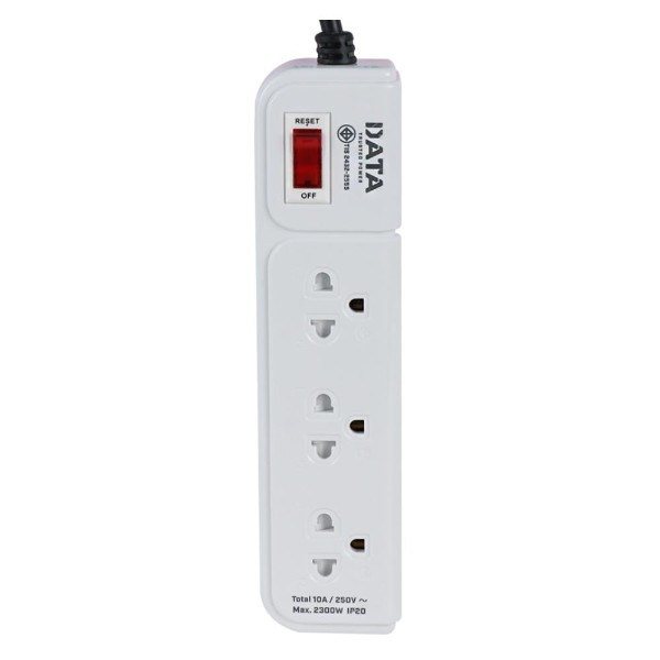 DATA ปลั๊กไฟ มอก. AP3159 3ช่อง 1สวิตซ์ 5ม. สีชมพู - ภาพที่ 4