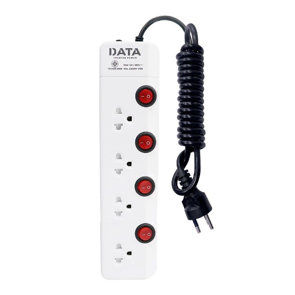 DATA ปลั๊กไฟ มอก. HM4496 4ช่อง 4สวิตซ์ 5ม. - ภาพที่ 5