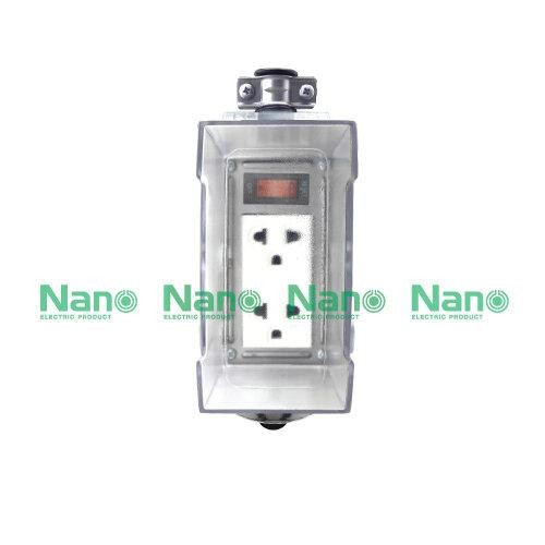 Nano บล๊อคยาง+เต้ารับ2 ช่อง+เมนสวิทซ์+สายไฟ 10M. RB10HS2-10M 10A.250V.(12/ลัง) - ภาพที่ 9
