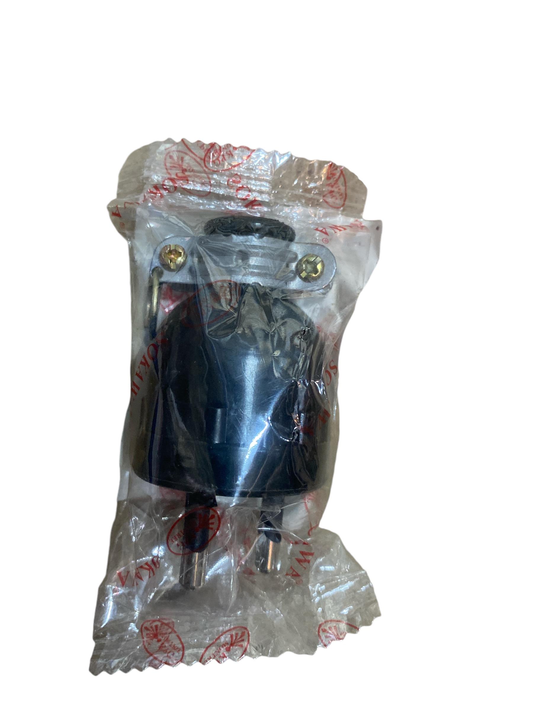 ปลั๊กตัวผู้ ยาง 3ขากลม SOKAWA KR-01มีแค้มป์รัด - ระบบไฟฟ้าและระบบน้ำ ราคา 35 บาท