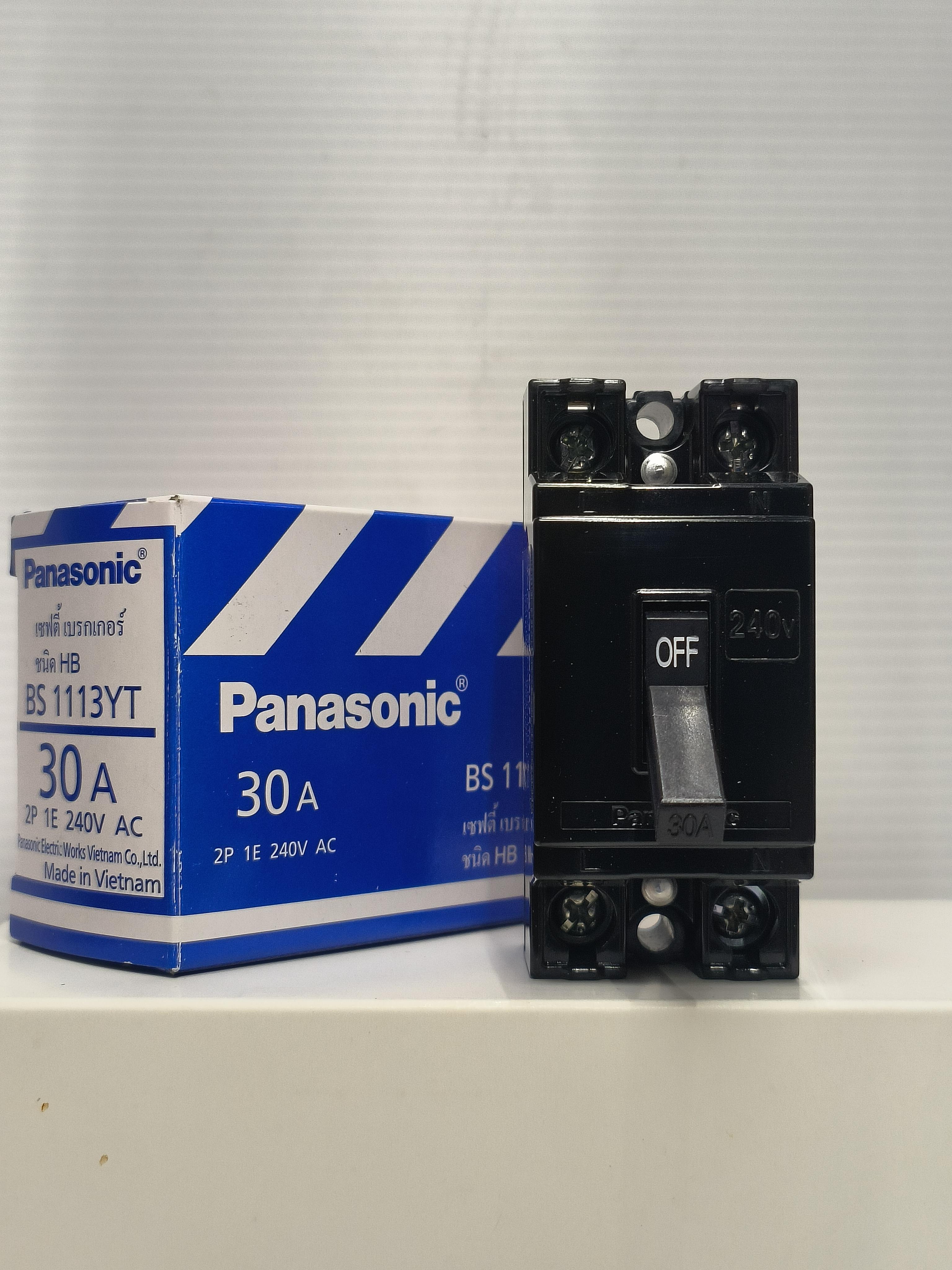 PANASONIC  เบรคเกอร์ 30A แบรนด์ ขอนแก่น ธีระเทรดดิ้ง - ระบบไฟฟ้าและระบบน้ำ ราคา 145 บาท