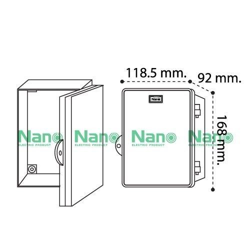 NANO ตู้กันน้ำ NANO-11W (118.5x168x92mm.) ขาว(20/ลัง) - ภาพที่ 10