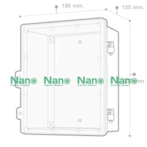 NANO ตู้กันน้ำพลาสติก NANO-22CW (186*237*125mm.) ขาว(10/ลัง) - ภาพที่ 9