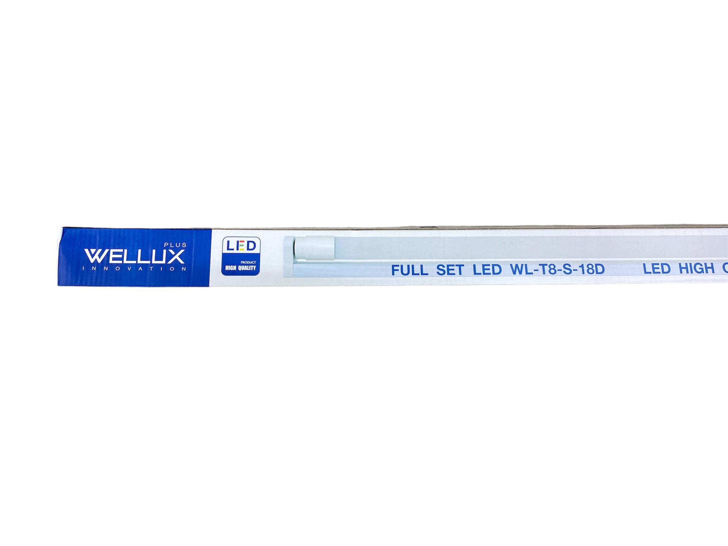 WELLUX WL-ชุดราง T8 18วัตต์ 3200 LM แสงขาว แบรนด์ เวลลักซ์ - ระบบไฟฟ้าและระบบน้ำ ราคา 159 บาท