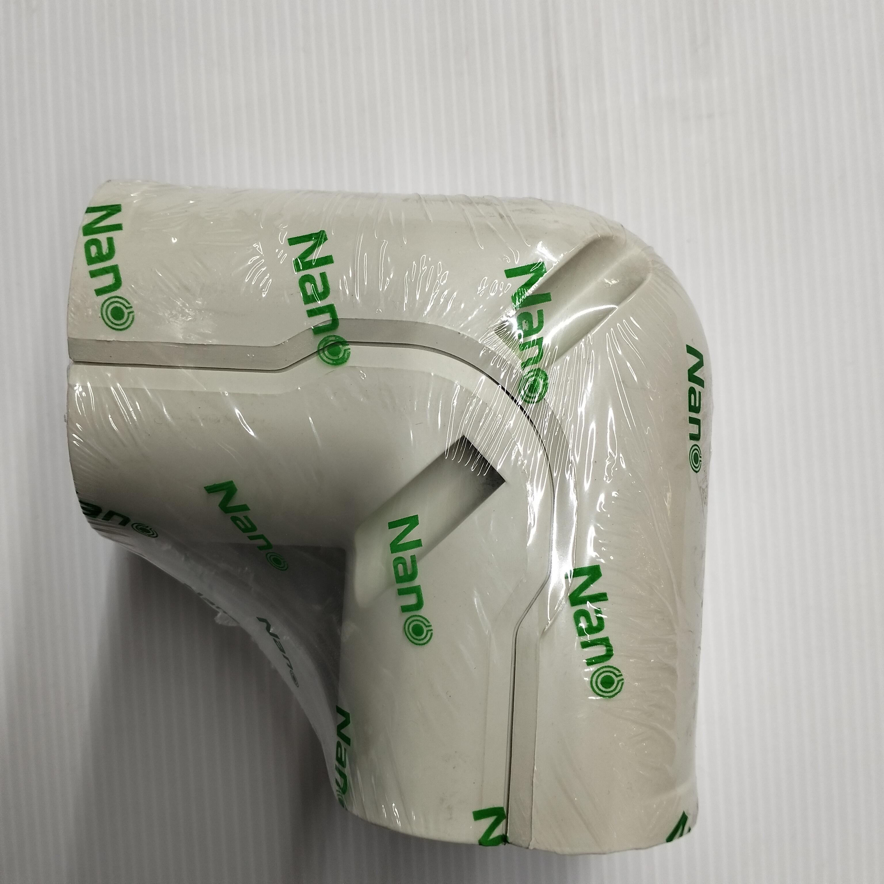 NANO ข้องอแอร์มุม 90องศา AC75 (81*106*63mm.) ครีม(24/มัด)