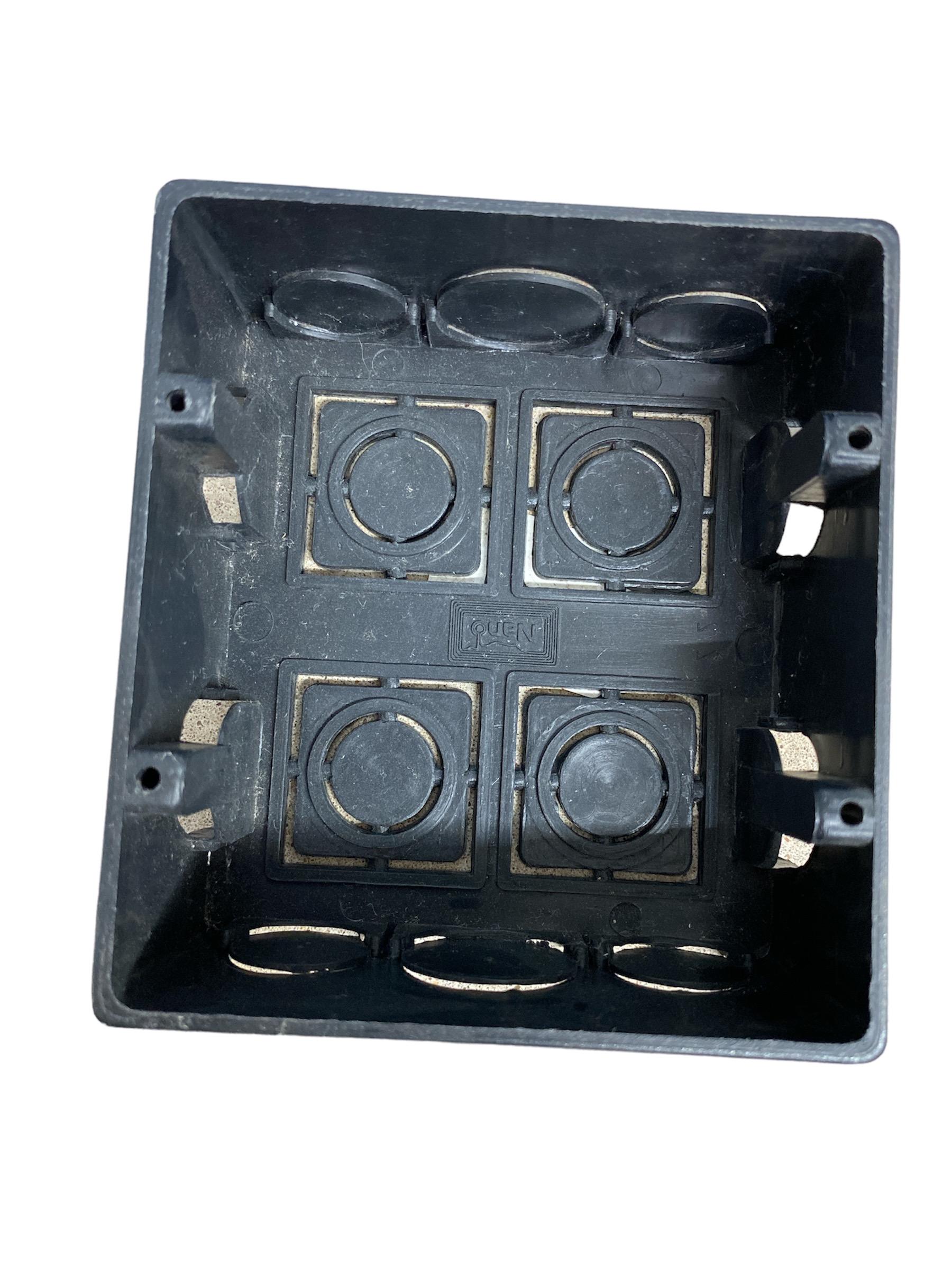 NANO บล็อกฝัง NANO-409B (4*4) ดำ(100/ลัง) แบรนด์ นาโน อิเลคทริค โปรดักซ์ - ระบบไฟฟ้าและระบบน้ำ ราคา 15 บาท