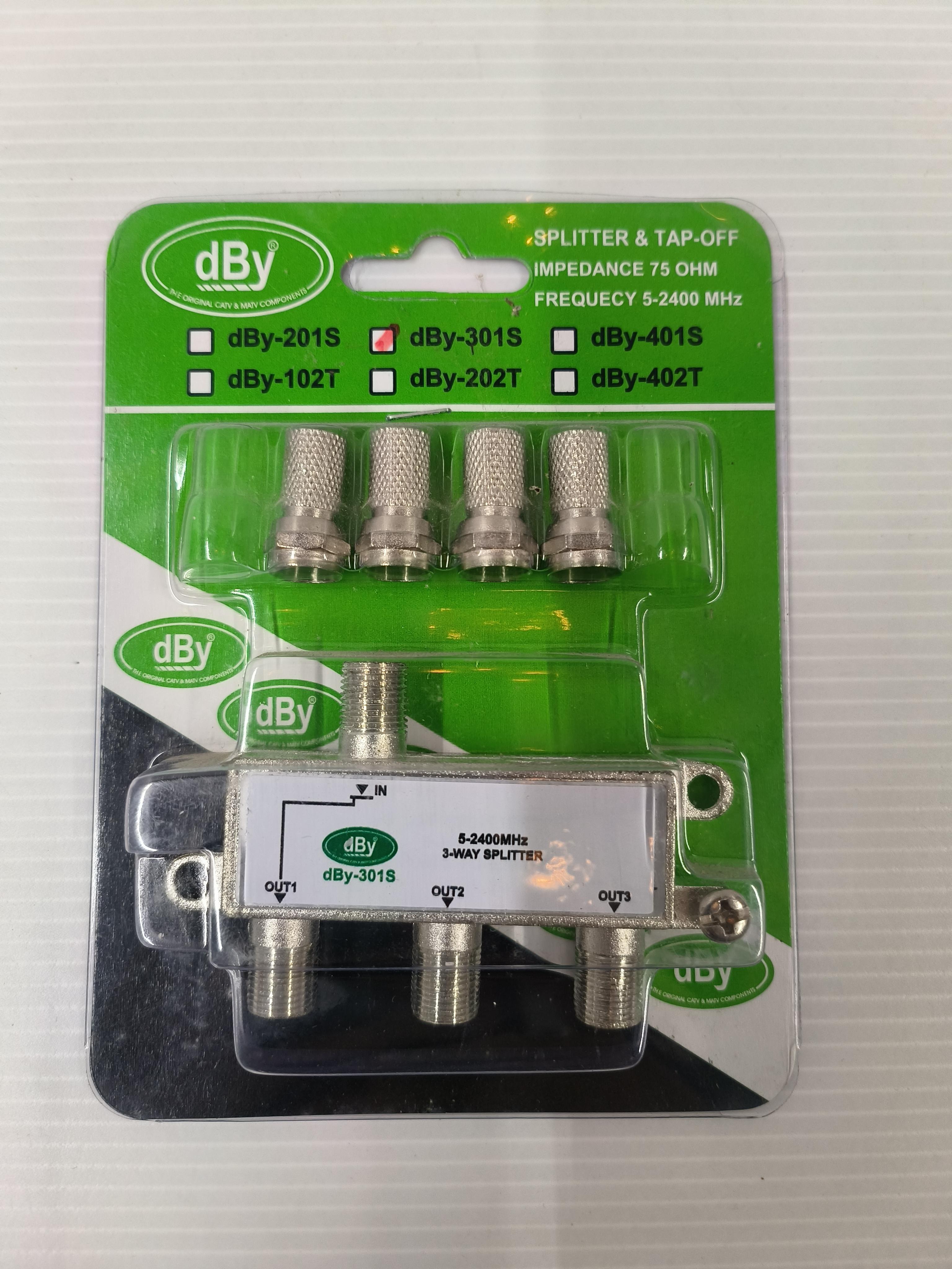 DBY สปิทเตอร์ทีวี 1ออก3 (12/กล่อง) - ระบบไฟฟ้าและระบบน้ำ ราคา 105 บาท