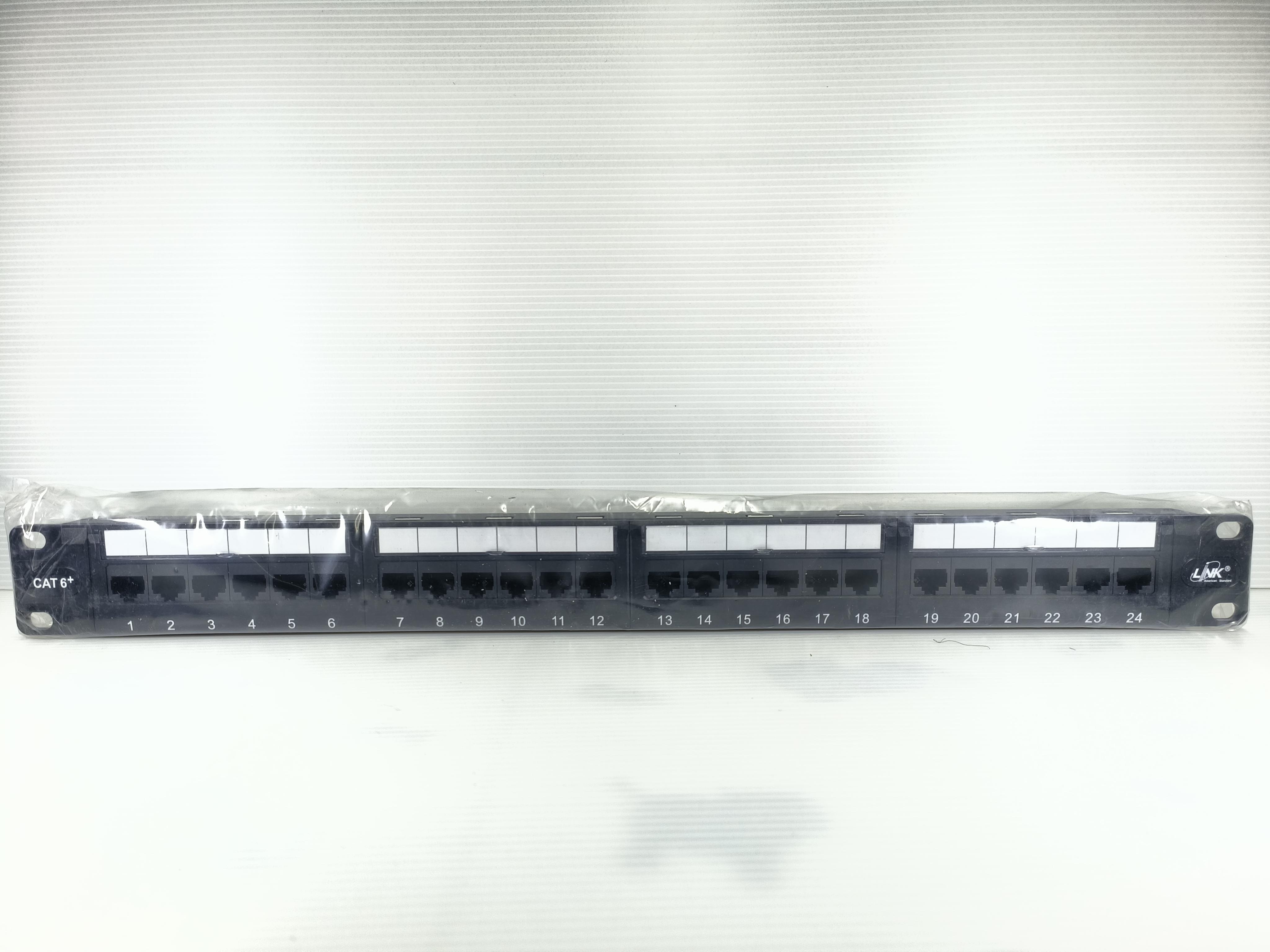 LINK พาแนล CAT6 PATCH PANEL 24 PORT(1U)w/MANAGEMENT US3124A แบรนด์ อินเตอร์ลิ้งค์ - ระบบไฟฟ้าและระบบน้ำ ราคา 1,280 บาท