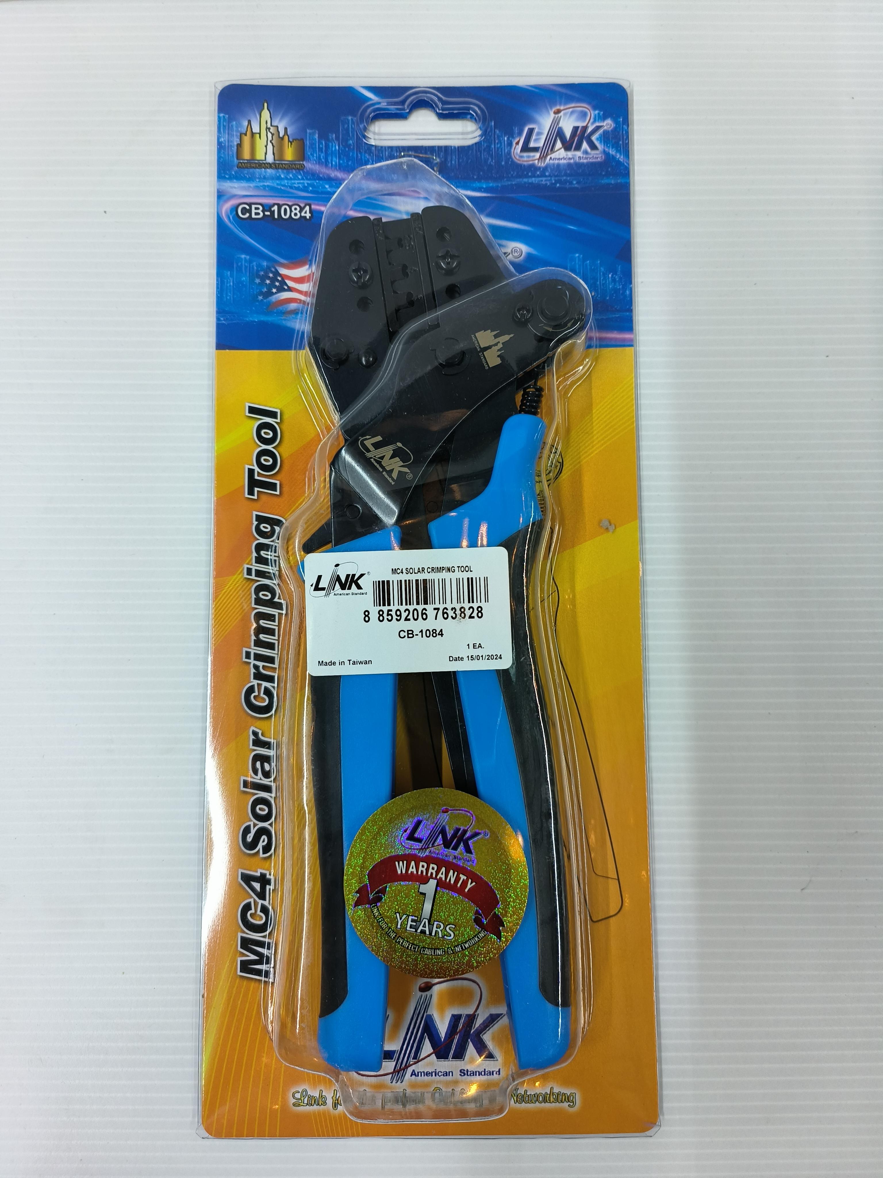 LINK คีมย้ำหัว MC4 CB1084 แบรนด์ อินเตอร์ลิ้งค์ - ระบบไฟฟ้าและระบบน้ำ ราคา 1,160 บาท