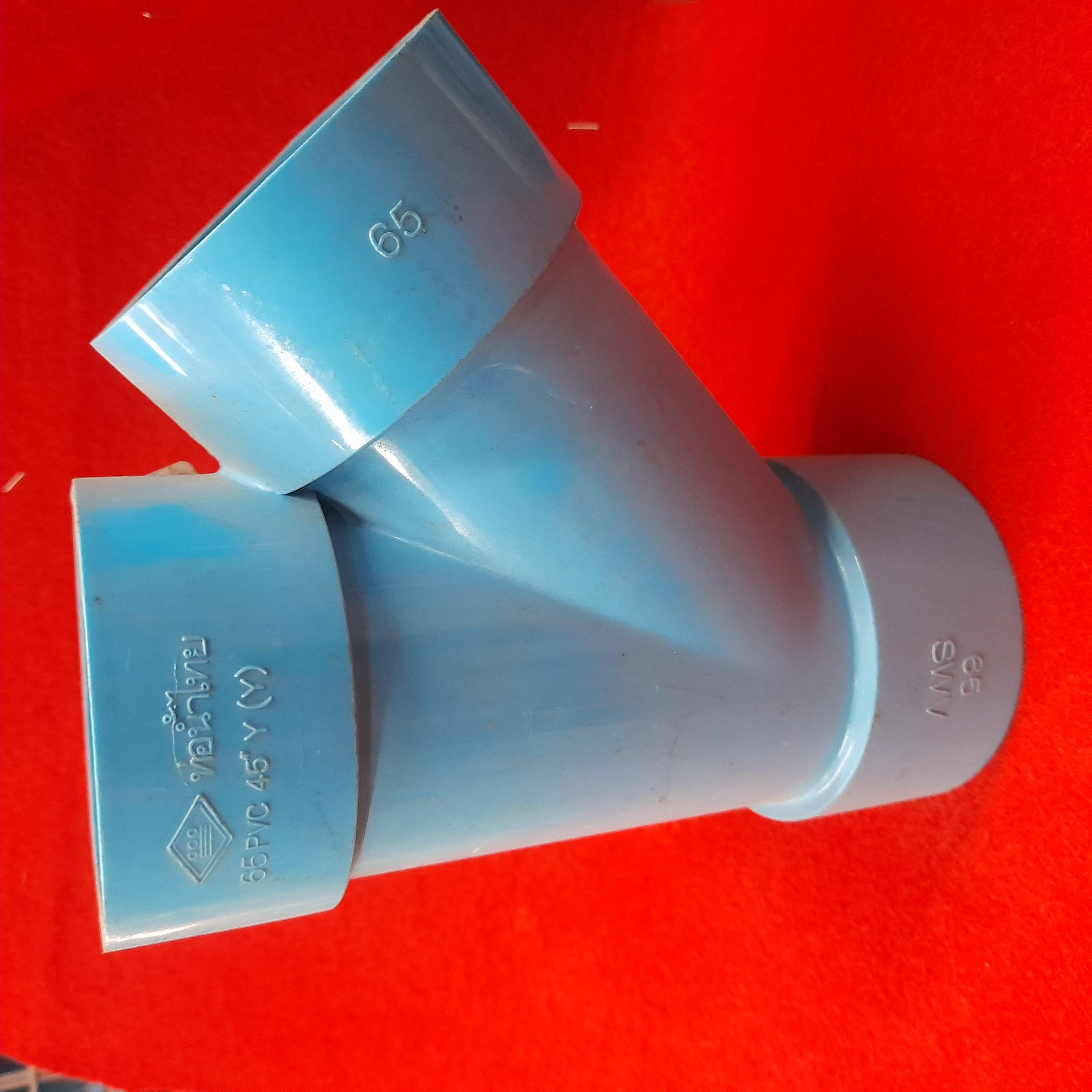 ท่อน้ำไทย สามตาวาย 45 องศา PVC 2-1/2 นิ้ว แบรนด์ ท่อน้ำไทย - ระบบไฟฟ้าและระบบน้ำ ราคา 90 บาท