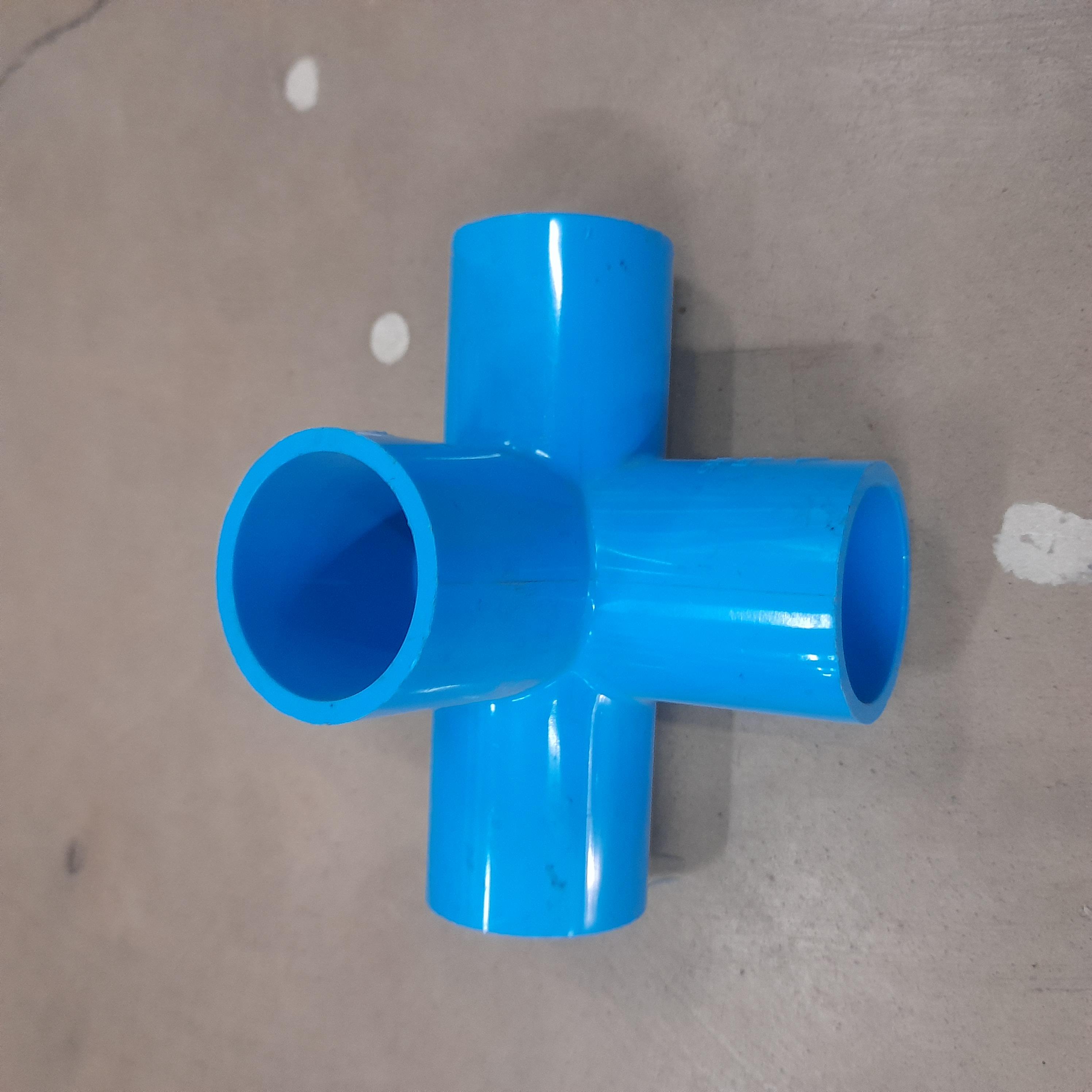 ท่อน้ำไทย สี่ทางตั้งฉาก PVC 1นิ้ว แบรนด์ ท่อน้ำไทย - ระบบไฟฟ้าและระบบน้ำ ราคา 35 บาท