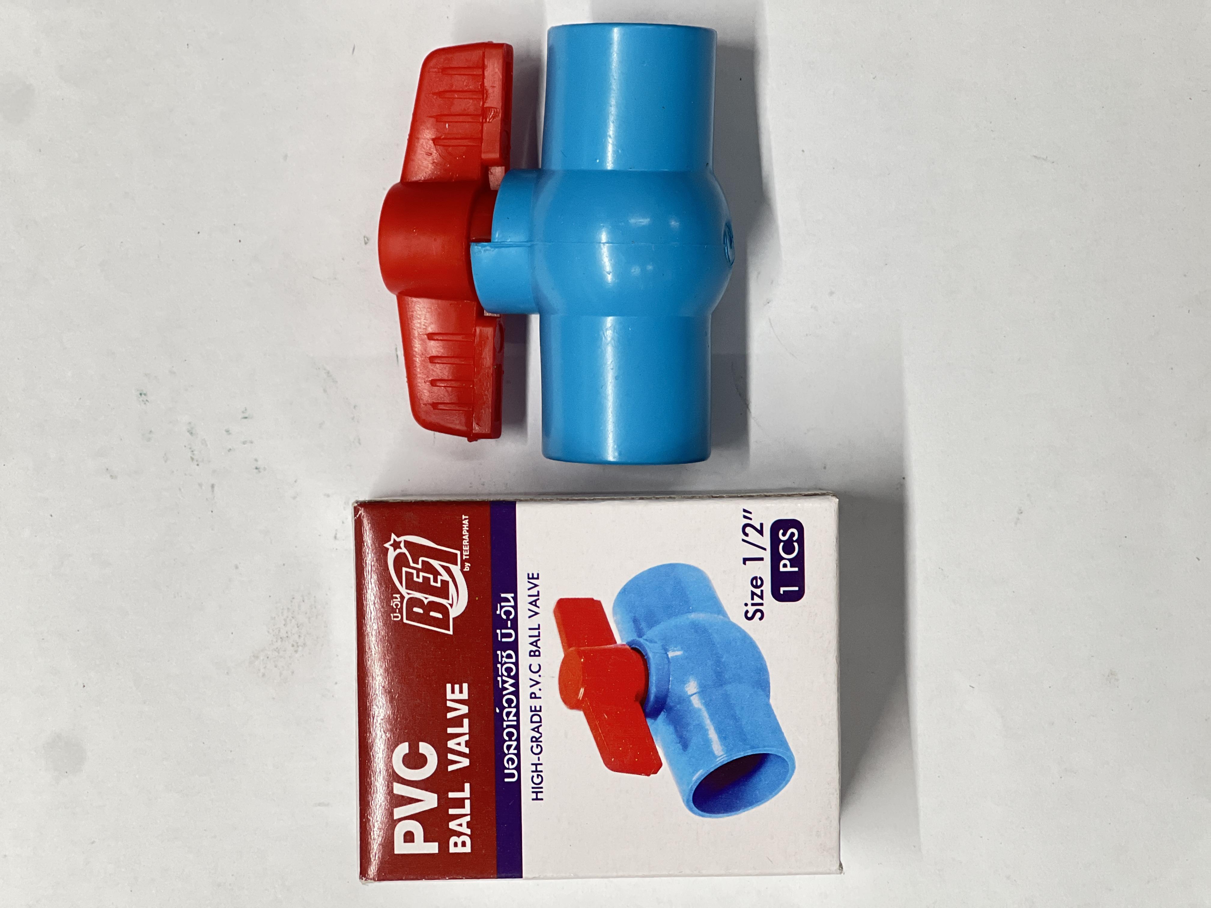 BE 1 บอลวาล์ว PVC สวม 1/2 (150/ตัว) แบรนด์ MAXMA - ระบบไฟฟ้าและระบบน้ำ ราคา 15 บาท