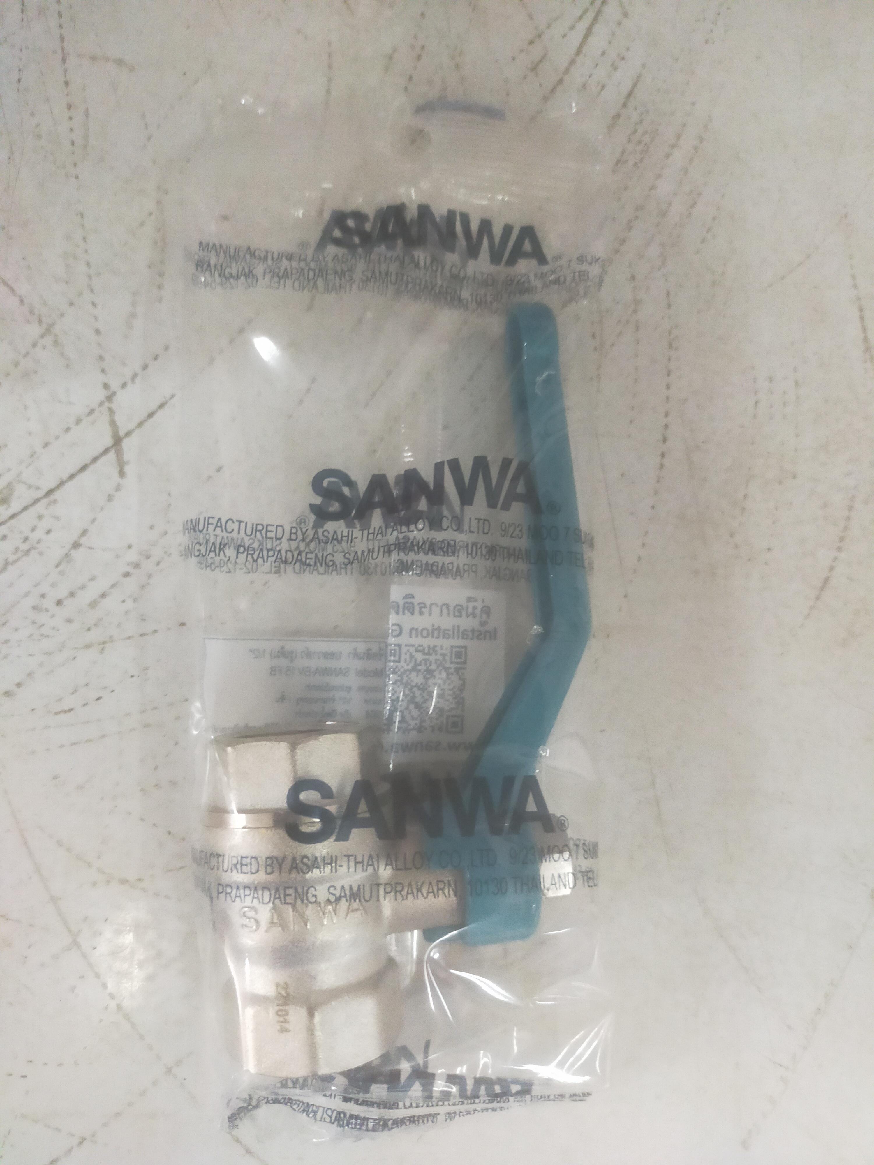 SANWA บอลวาล์ว (รูเต็ม) BV15 FB 1/2