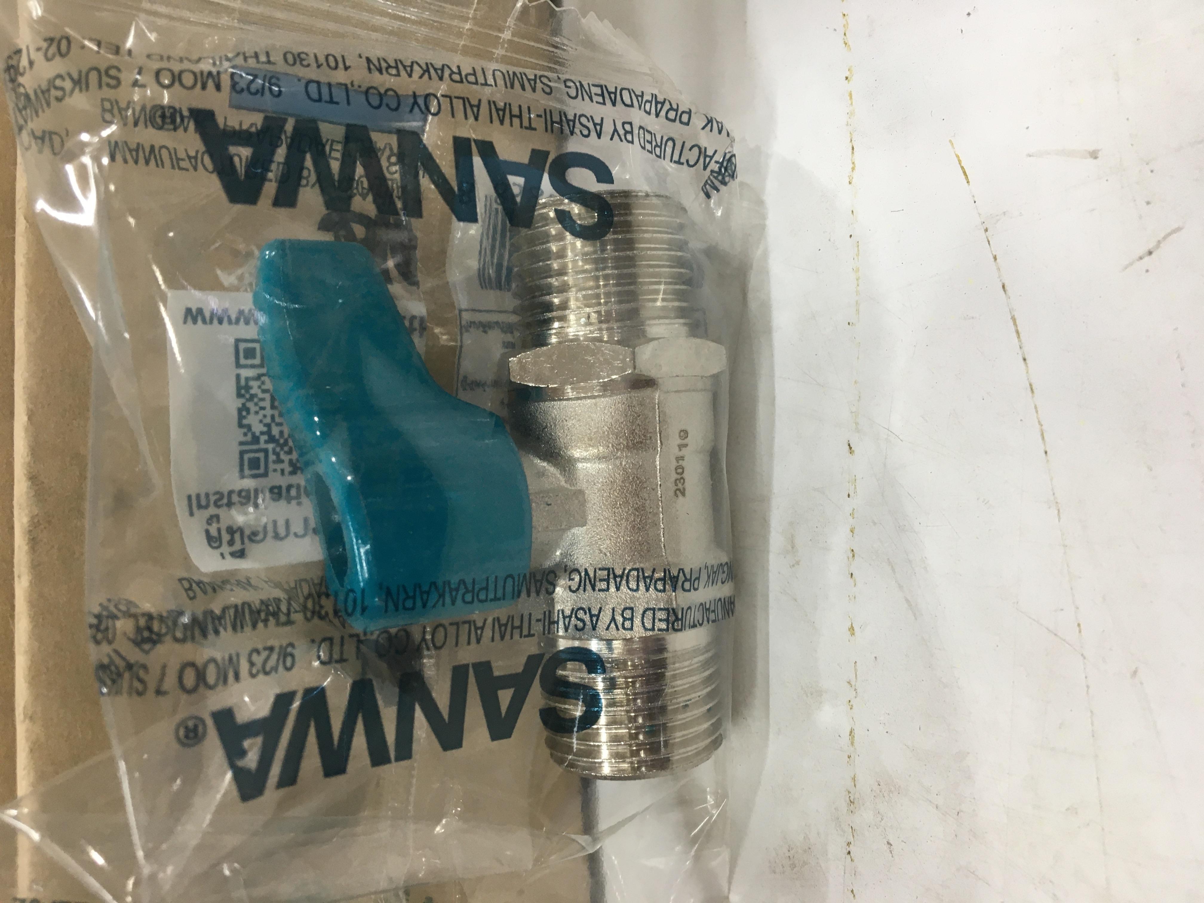 SANWA มินิบอลวาล์วฉาก (ผผ.) BV15 MINI (MM) 1/2 แบรนด์ SCG ดูร่าวัน - ระบบไฟฟ้าและระบบน้ำ ราคา 90 บาท