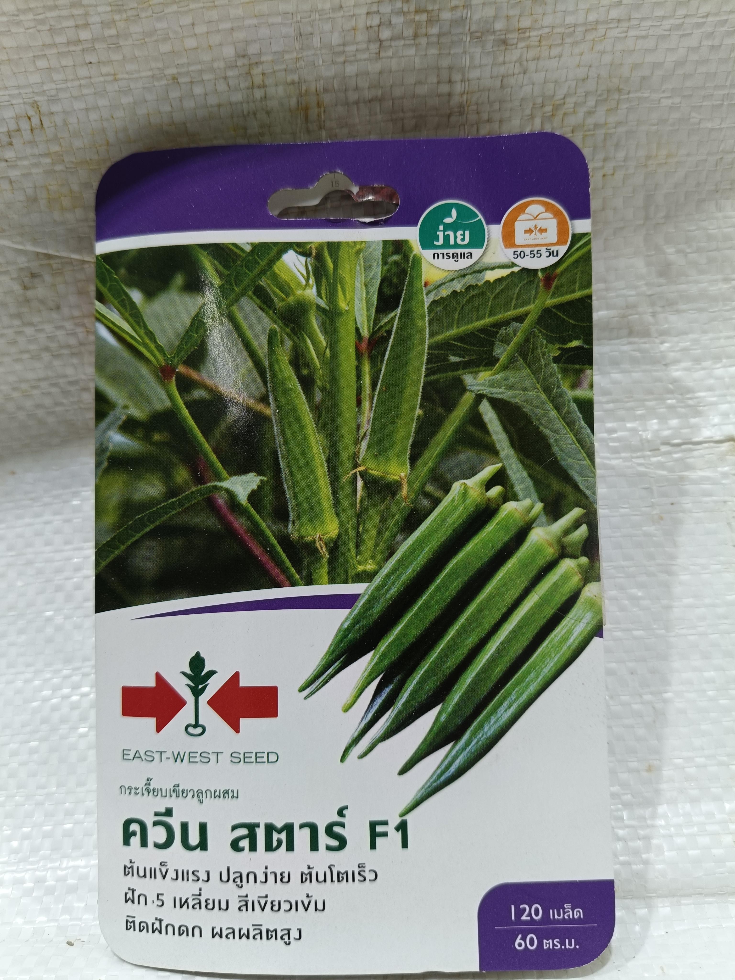 ศรแดง GG กระเจี๊ยบเขียวF1 ควีนสตาร์ (120S TH) เคลือบ แบรนด์ ศรแดง - การเกษตร ราคา 25 บาท