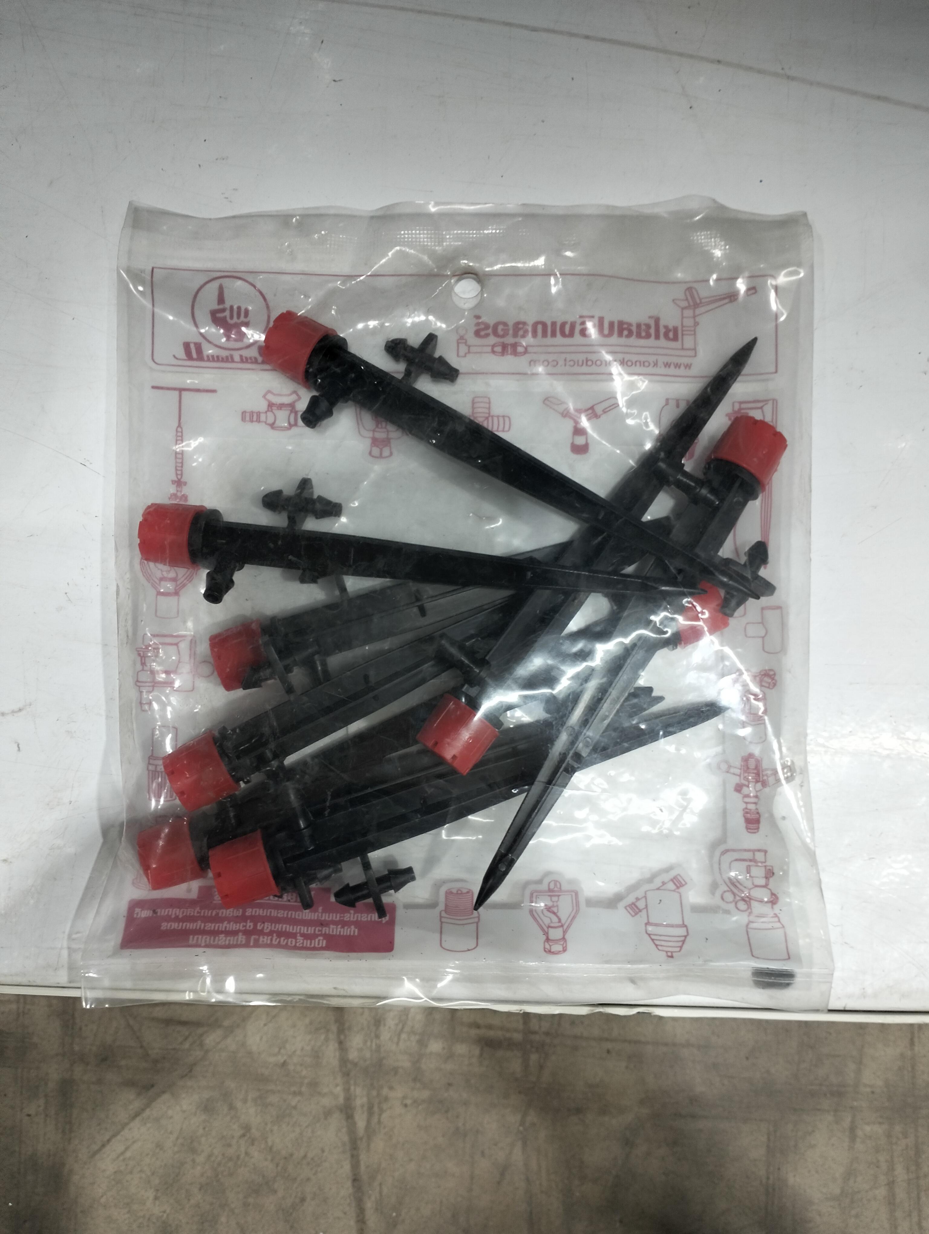 KANOK หัวน้ำหยดหมุนปรับได้ +ขาปักยาว15Cm 371-S P*10 แบรนด์ กนก โปรดักส์ - การเกษตร ราคา 60 บาท