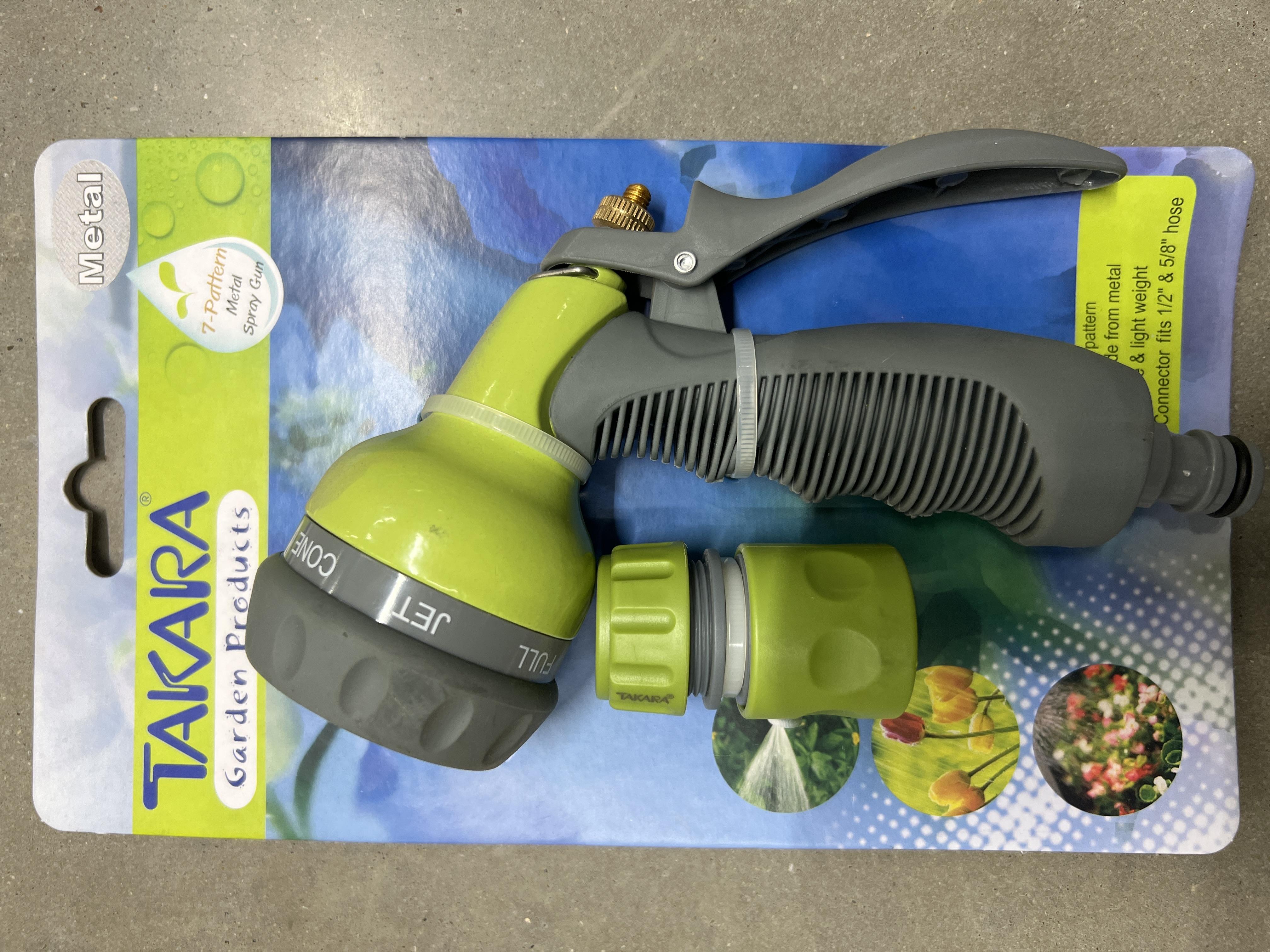TAKARA หัวฉีดน้ำ(เหล็ก)ปรับน้ำ7รูปแบบ DGT2007 แบรนด์ TAKARA - การเกษตร ราคา 235 บาท