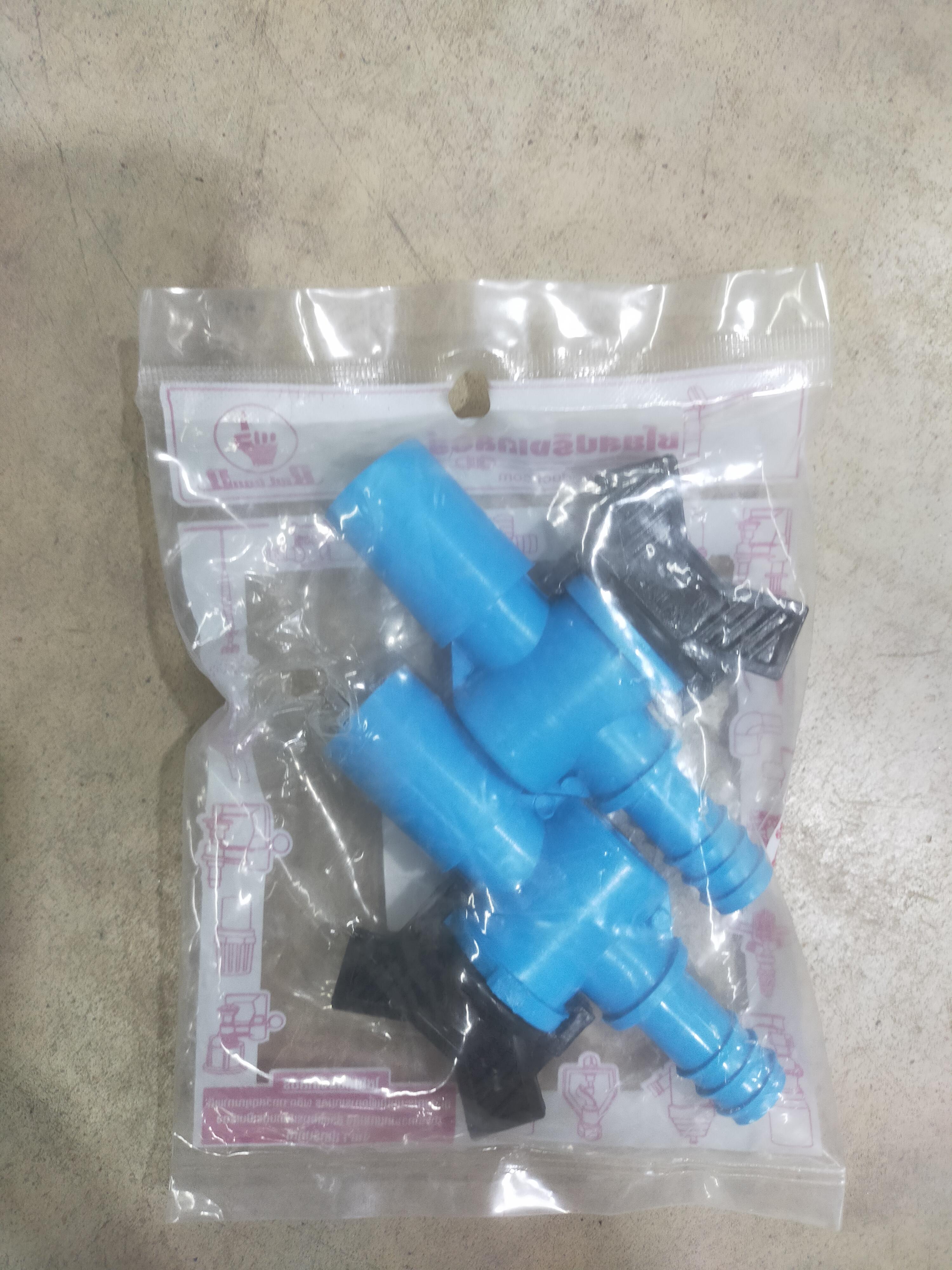 KANOK วาล์วเกษตรหางปลาสวมท่อPVC-PE 1/2*16mm. *2 387-1 (100/ถ.) แบรนด์ กนก โปรดักส์ - การเกษตร ราคา 23 บาท
