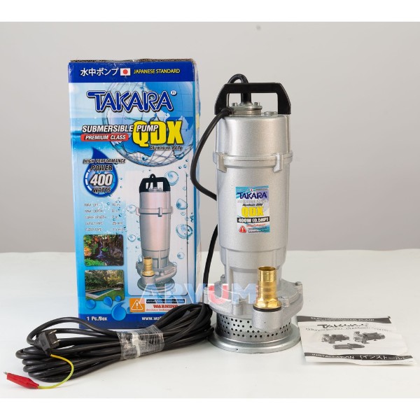 TAKARA ปั๊มจุ่มแช่อลูมิเนียมดูดน้ำสะอาด(QDX)400W 1 นิ้ว - ภาพที่ 4