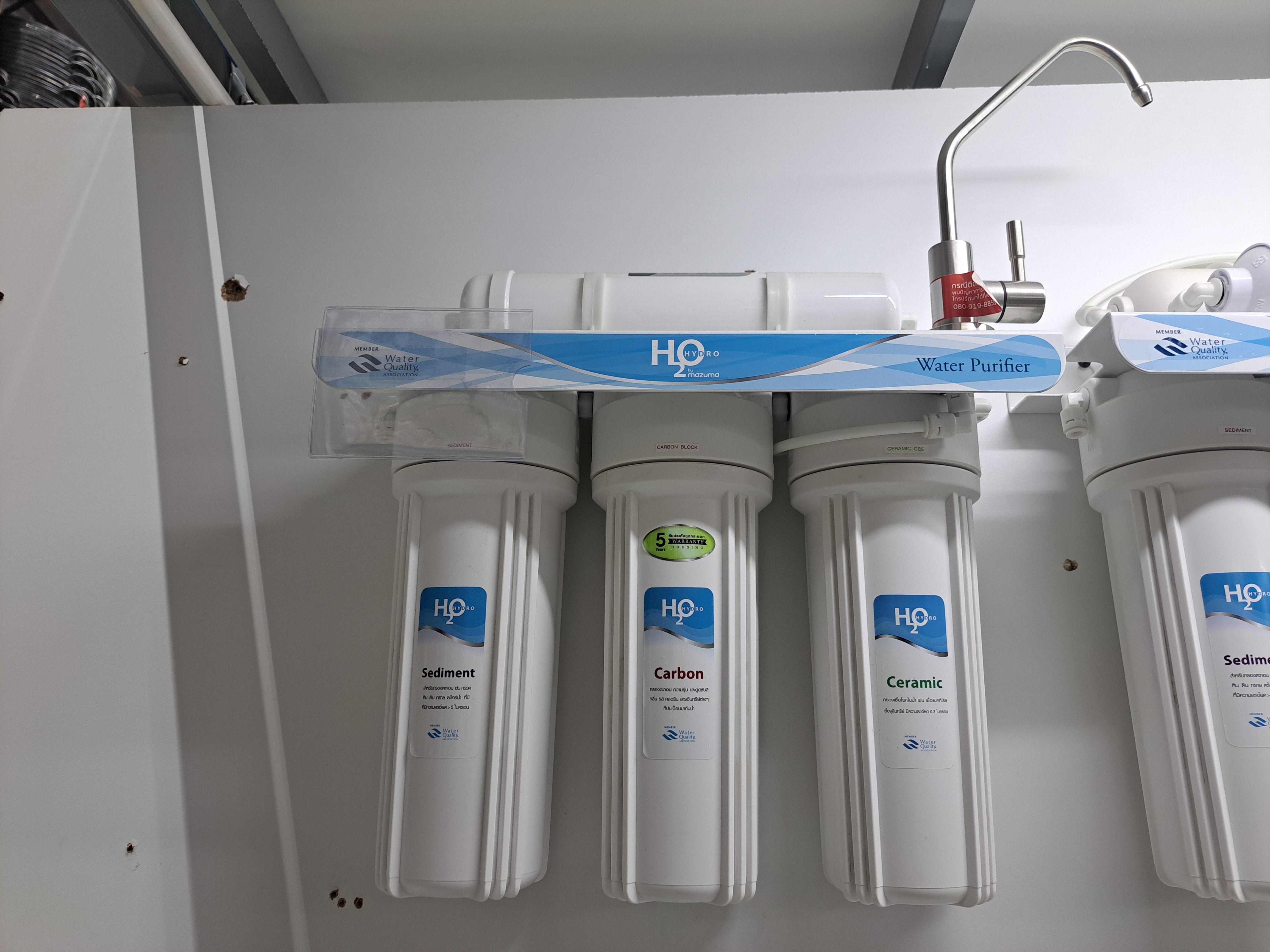 MAZUMA เครื่องกรองน้ำดื่มพลาสติก 4 ขั้นตอน HD-30PC สีขาว - ภาพที่ 3