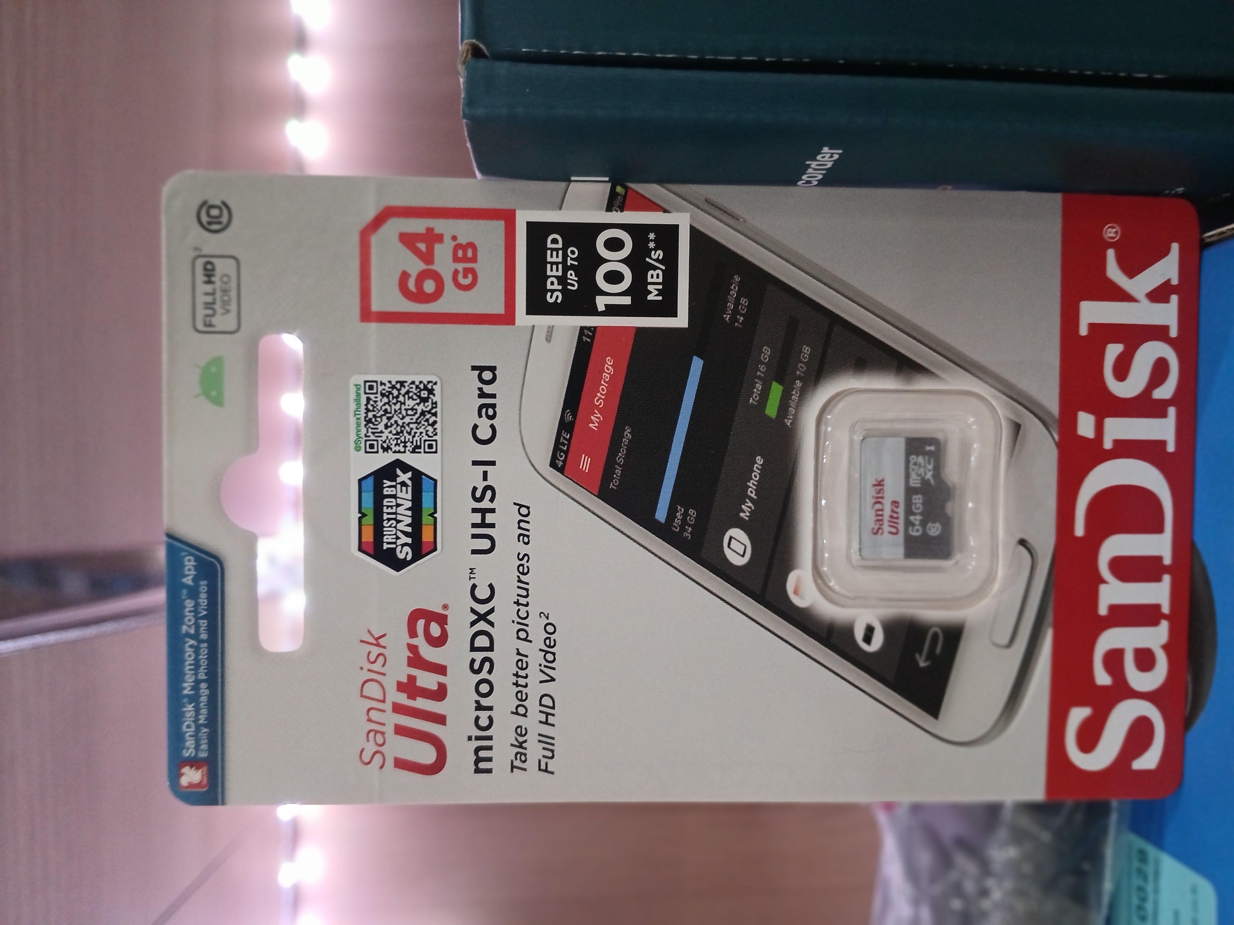 Sandisk SD Card SDSQUNR-064G-GN3MN 64GB แบรนด์ SYNEX - เครื่องใช้ไฟฟ้า ราคา 259 บาท