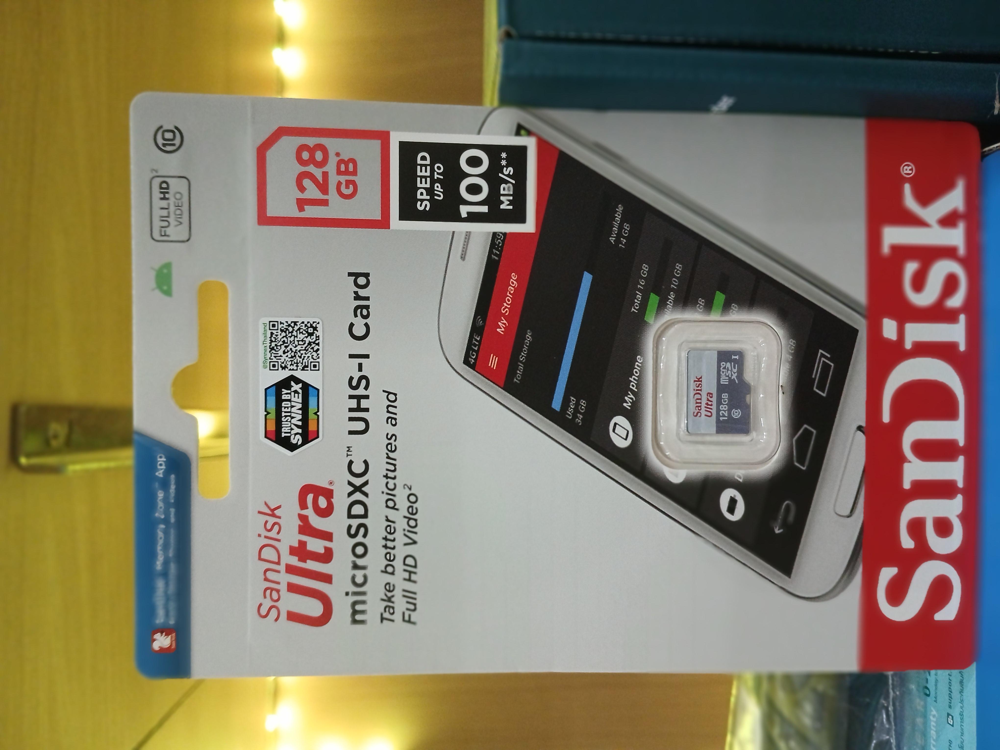 Sandisk SD Card SDSQUNR-128G-GN6MN 128GB แบรนด์ SYNEX - เครื่องใช้ไฟฟ้า ราคา 320 บาท