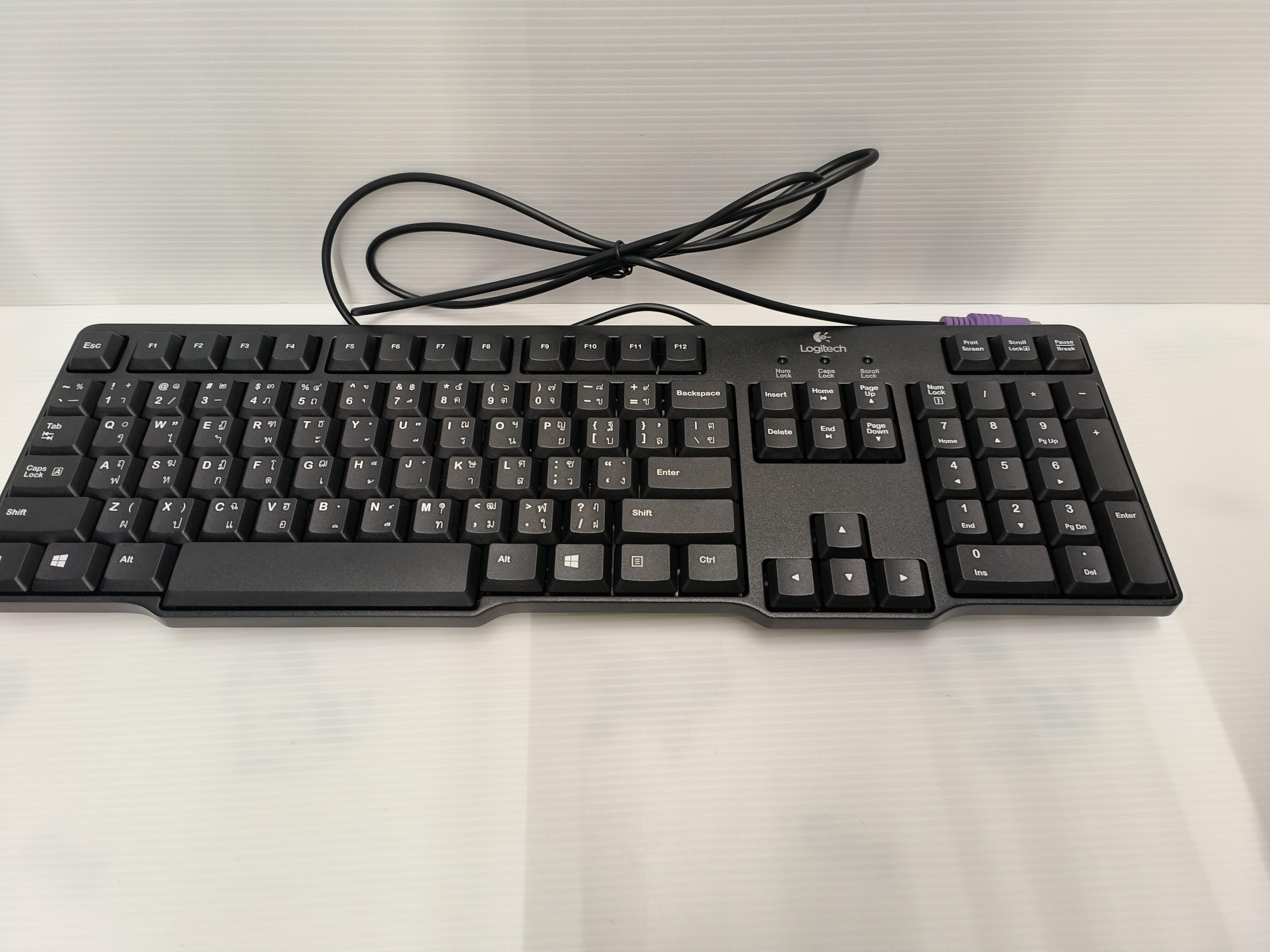 คีย์บอร์ด LOGITECH CLASSIC MK100BK WITH MOUSE - เครื่องใช้ไฟฟ้า ราคา 425 บาท