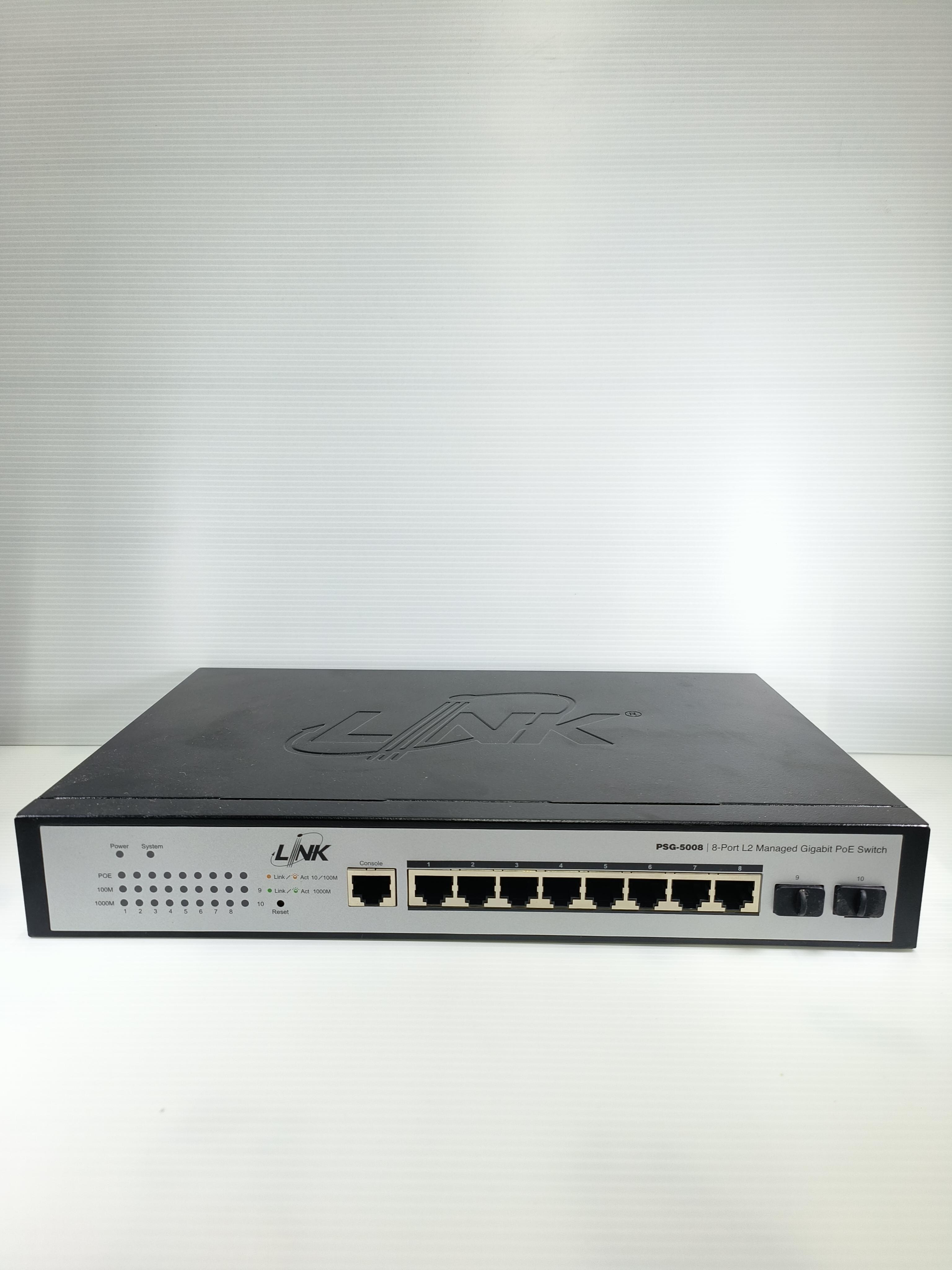 LINK 8 PORT L2 MANAGED GIGABIT PoE SWITCH PSG5008 แบรนด์ อินเตอร์ลิ้งค์ - เครื่องใช้ไฟฟ้า ราคา 7,500 บาท