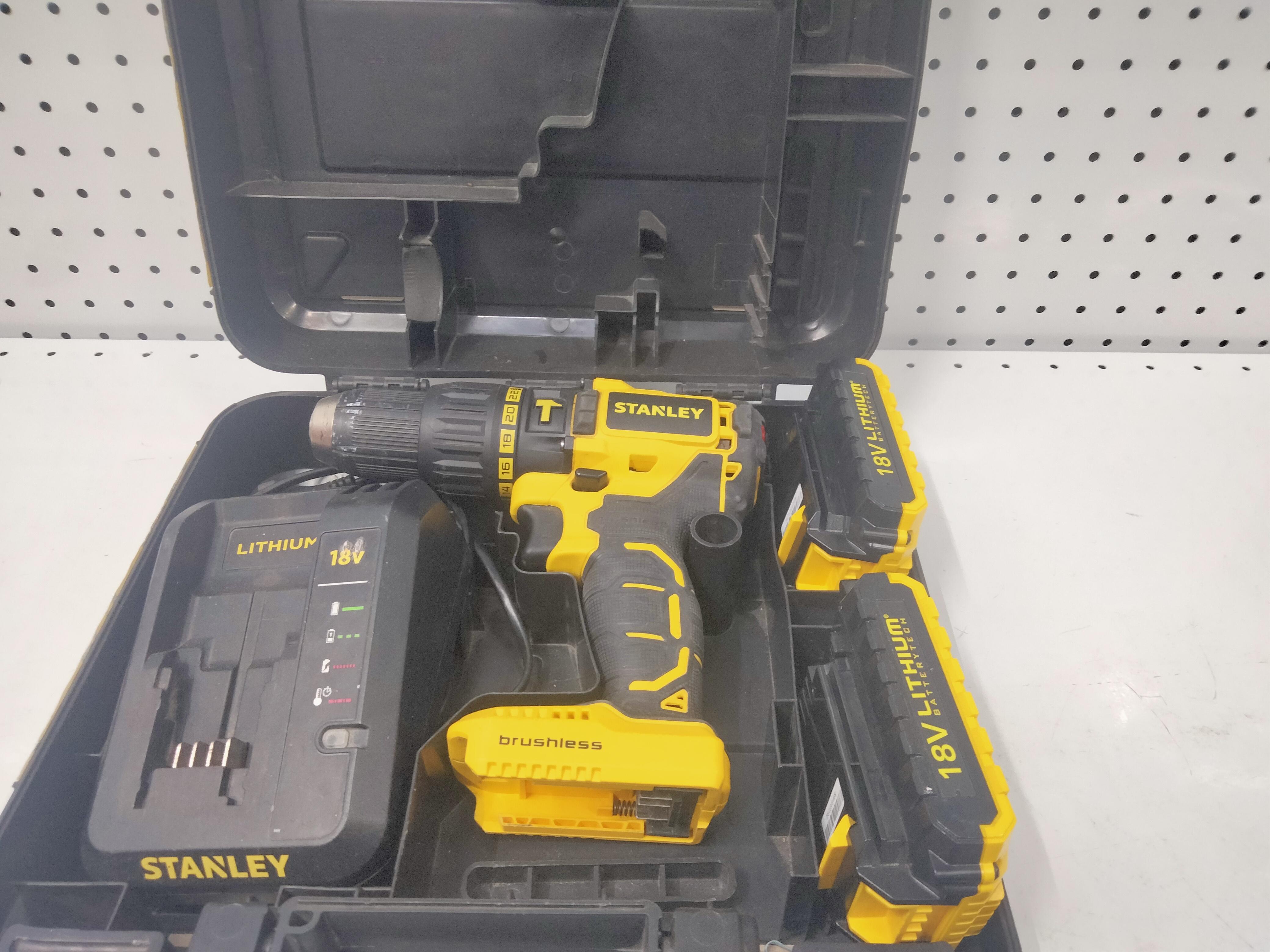 STANLEY สว่านกระแทก ไร้สาย +แบต1 SCH20C2K-B1 18โวลท์