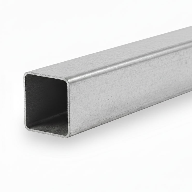 เหล็กกล่องกัลวาไนซ์ GI 6 x 6 นิ้ว หนา 3.2 มม.(80+-) พ่นแดง