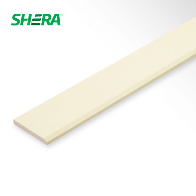ไม้เชิงชายเฌอร่า 6*4ม. ลบขอบ ขาวปะการัง EA006 1.6*15*400 แบรนด์ SHERA - โครงสร้าง
