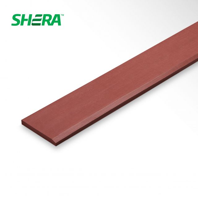 ไม้เชิงชายเฌอร่า 8*4ม. เรียบลบขอบ แดงมะฮอกกานี EA006(1.6*20*400) แบรนด์ SHERA - โครงสร้าง