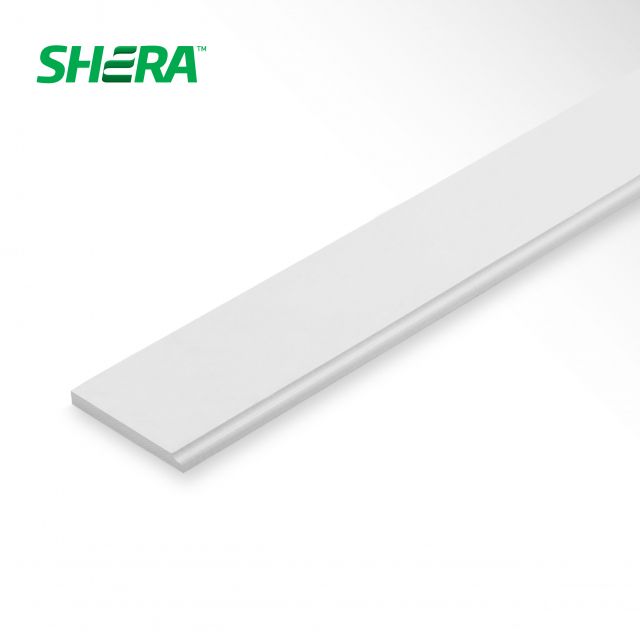 ไม้เชิงชายเฌอร่า 8*4ม. ขอบบัว สีธรรมชาติ EA001 1.6*20*400 แบรนด์ SHERA - โครงสร้าง