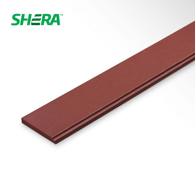 ไม้เชิงชายเฌอร่า 8*4ม. ขอบบัว แดงมะฮอกกานี EA001 1.6*20*400 แบรนด์ SHERA - โครงสร้าง