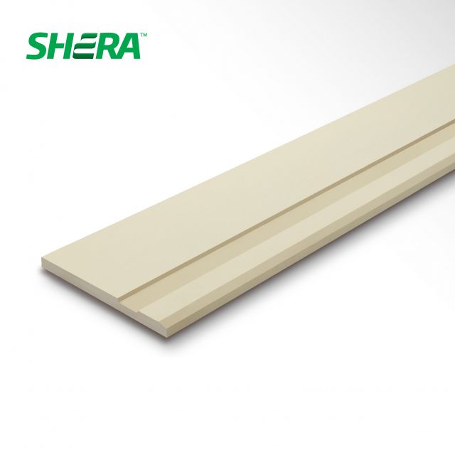 ไม้เชิงชายเฌอร่า รุ่นโปร 1.6*24*300 ขาวปะการัง แบรนด์ SHERA - โครงสร้าง